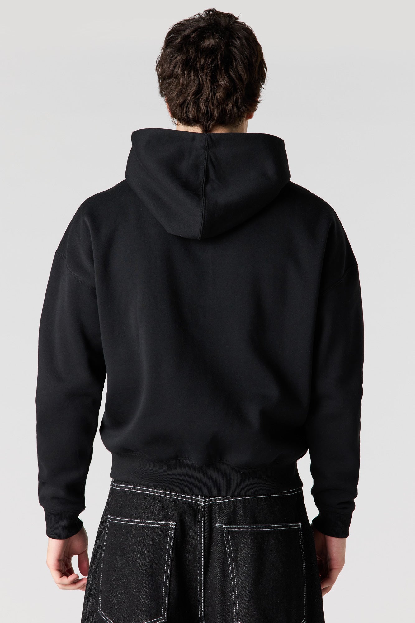 Graphic Fleece Boxy Hoodie