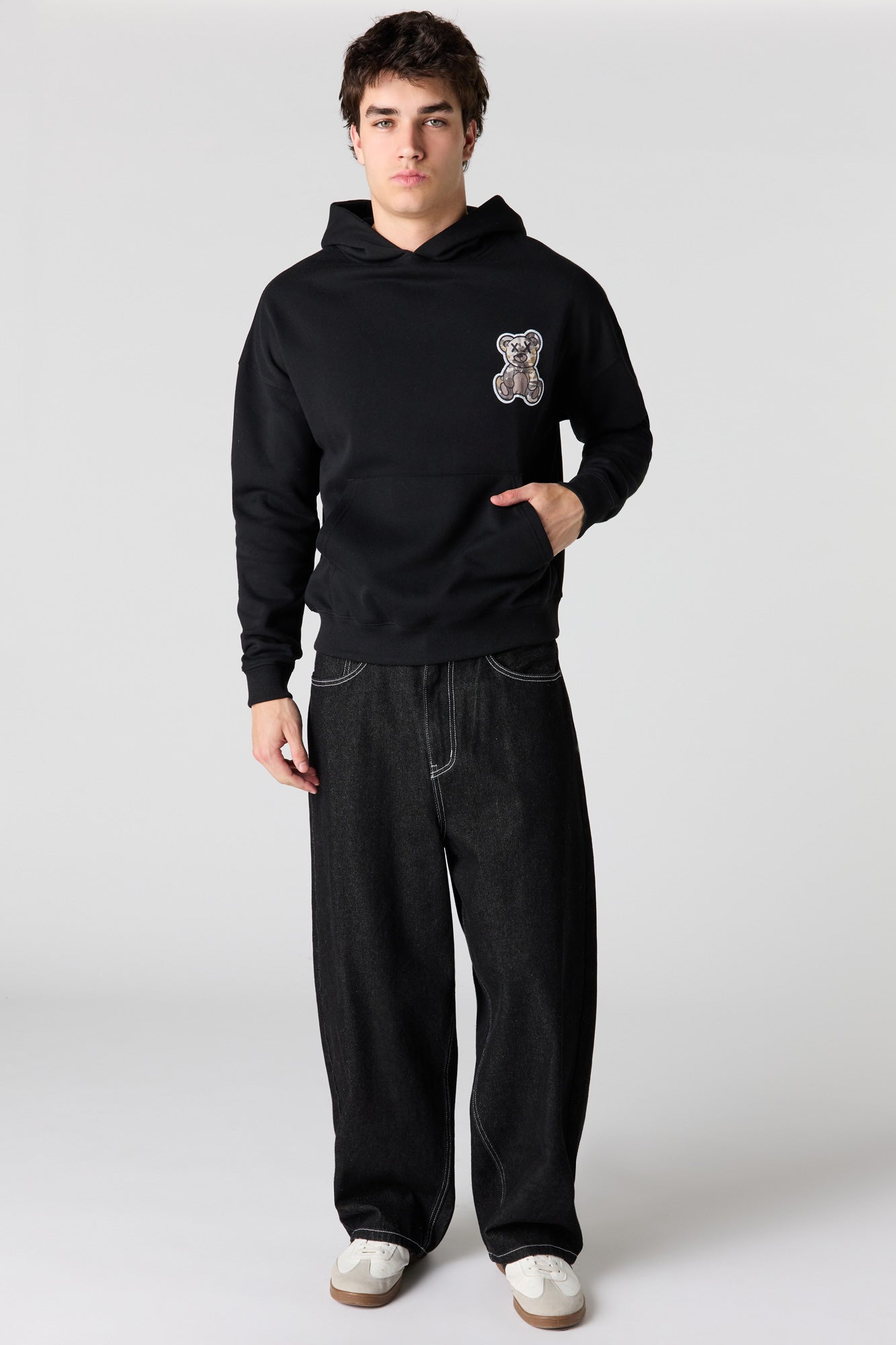 Graphic Fleece Boxy Hoodie