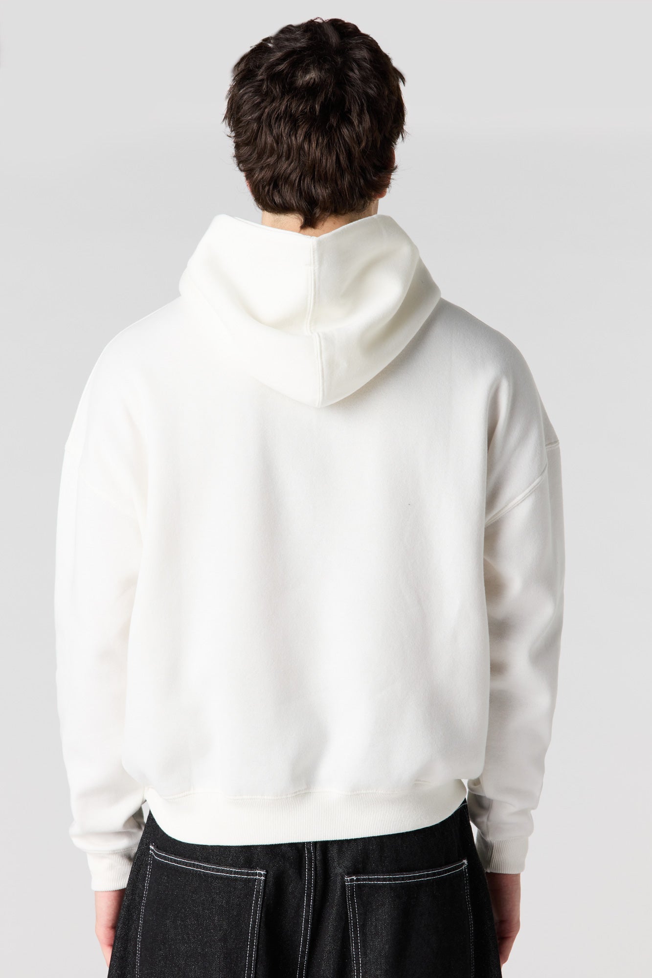 Graphic Fleece Boxy Hoodie