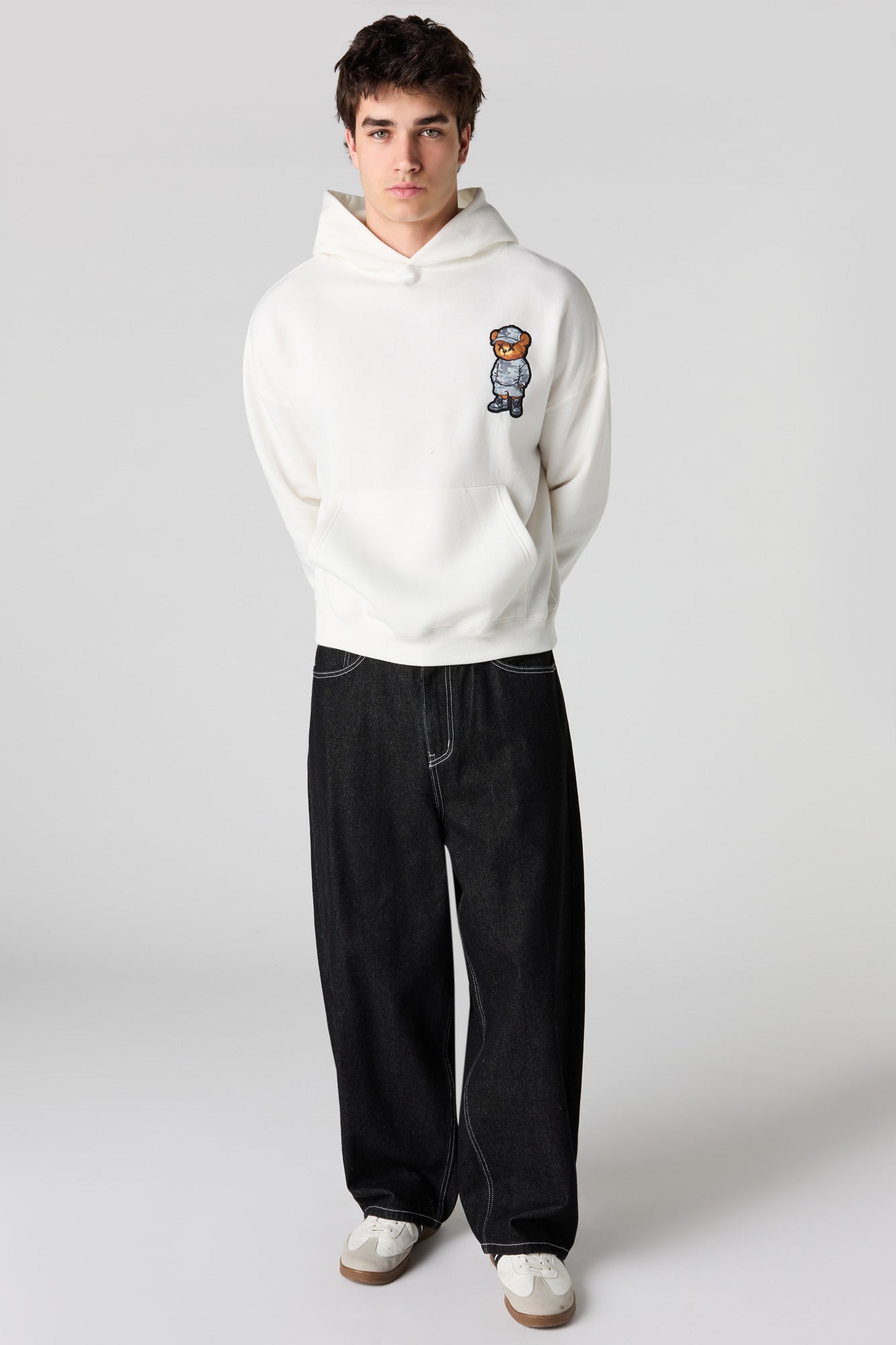 Graphic Fleece Boxy Hoodie
