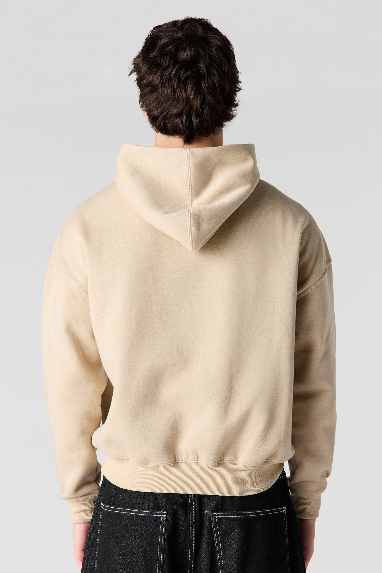 Graphic Fleece Boxy Hoodie
