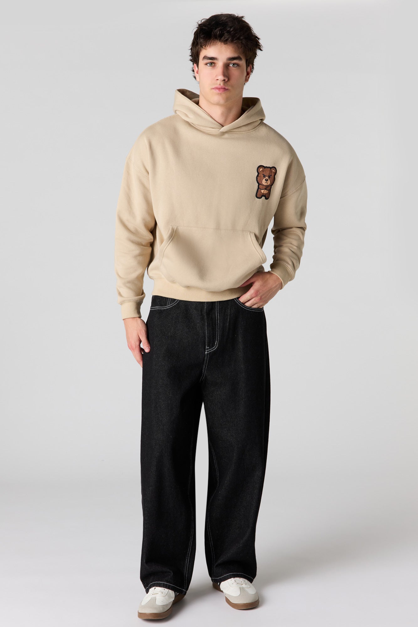 Graphic Fleece Boxy Hoodie