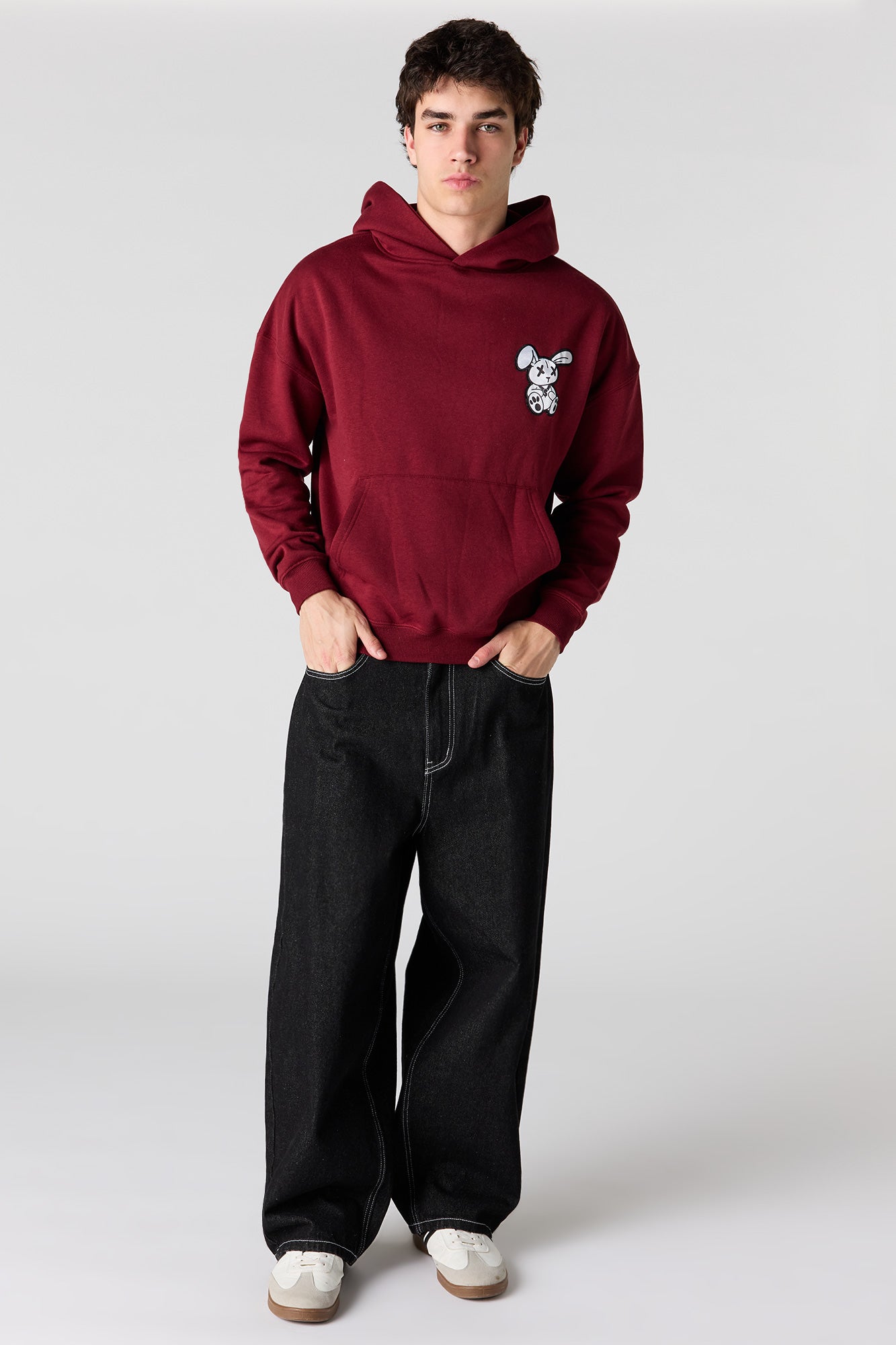Graphic Fleece Boxy Hoodie
