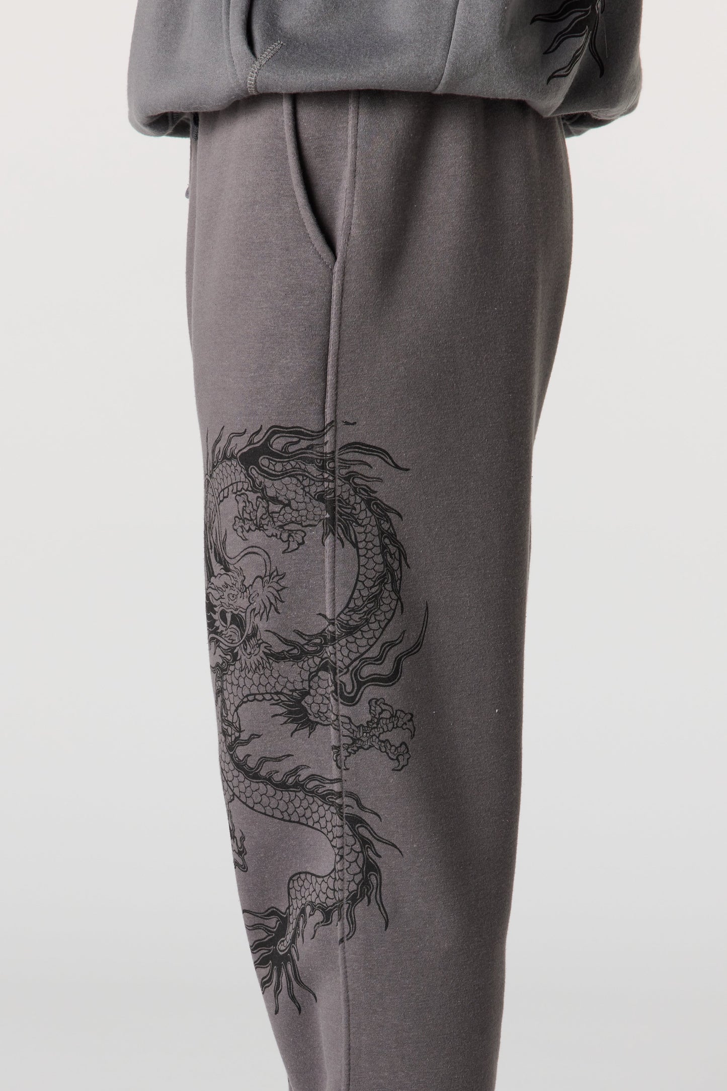 Graphic Fleece Wide Leg Sweatpant