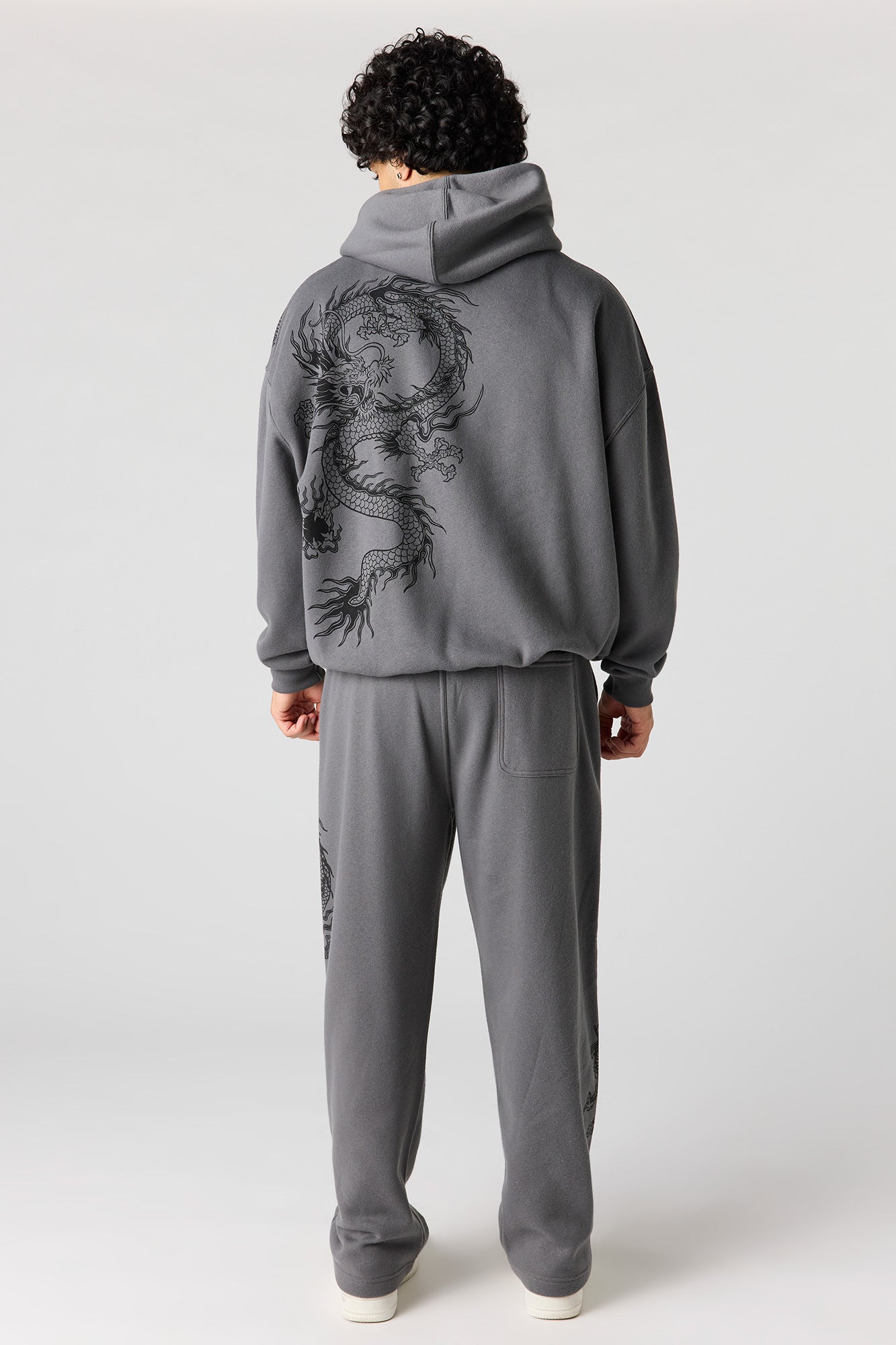 Graphic Fleece Wide Leg Sweatpant