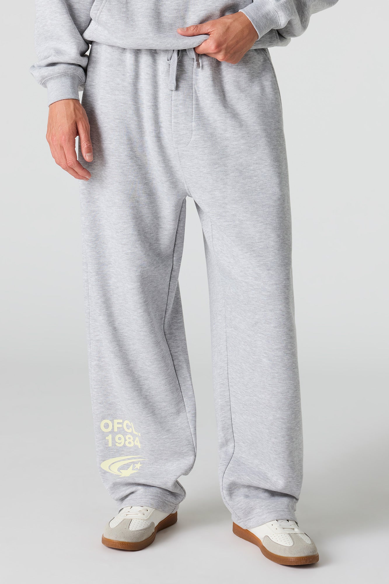 Graphic Baggy Fleece Sweatpant