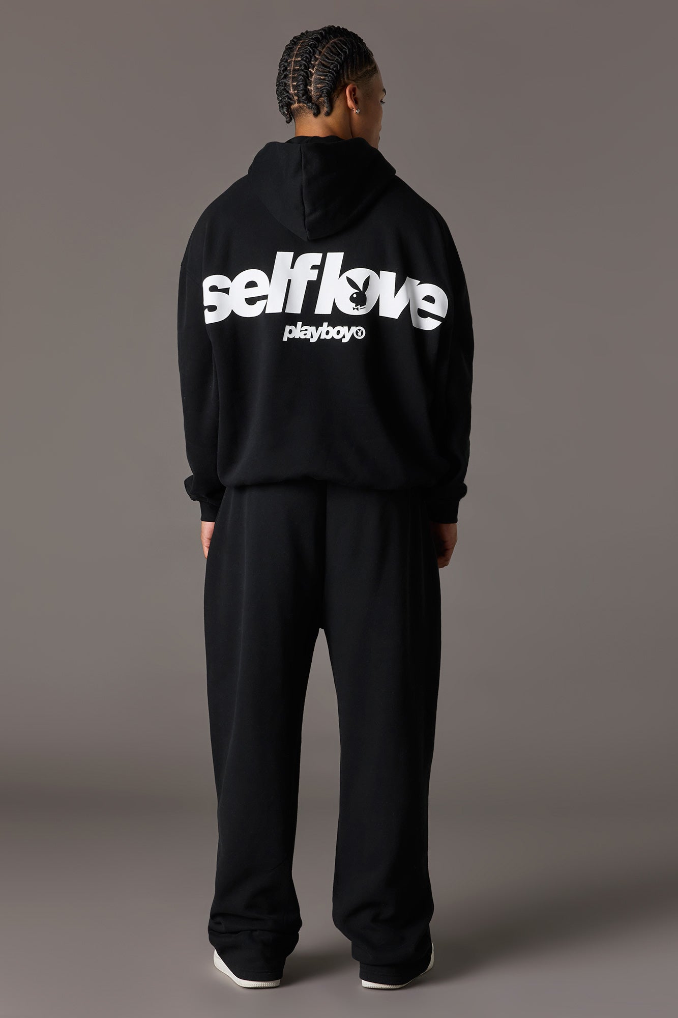 Playboy Graphic Wide Leg Fleece Sweatpant