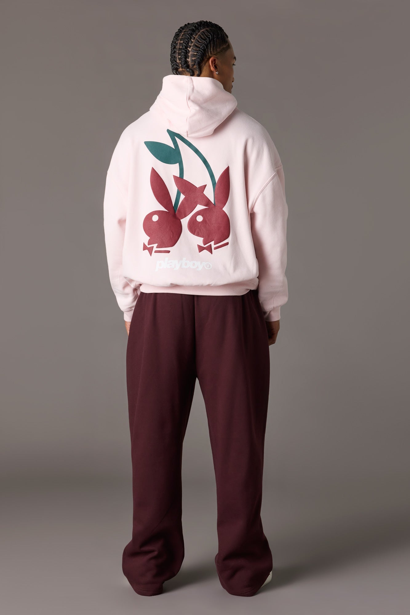 Playboy Graphic Wide Leg Fleece Sweatpant