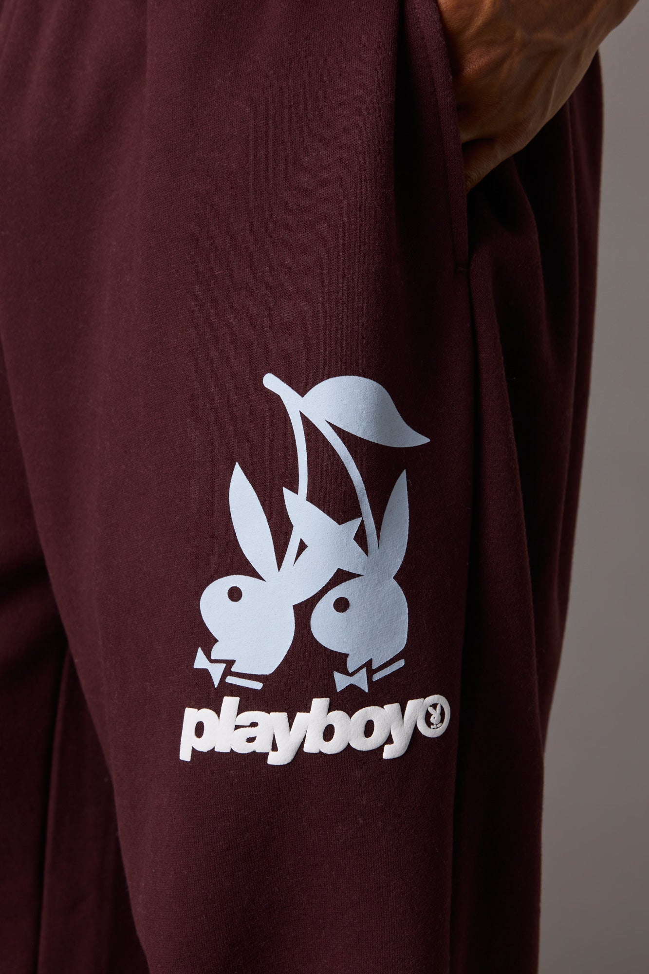 Playboy Graphic Wide Leg Fleece Sweatpant