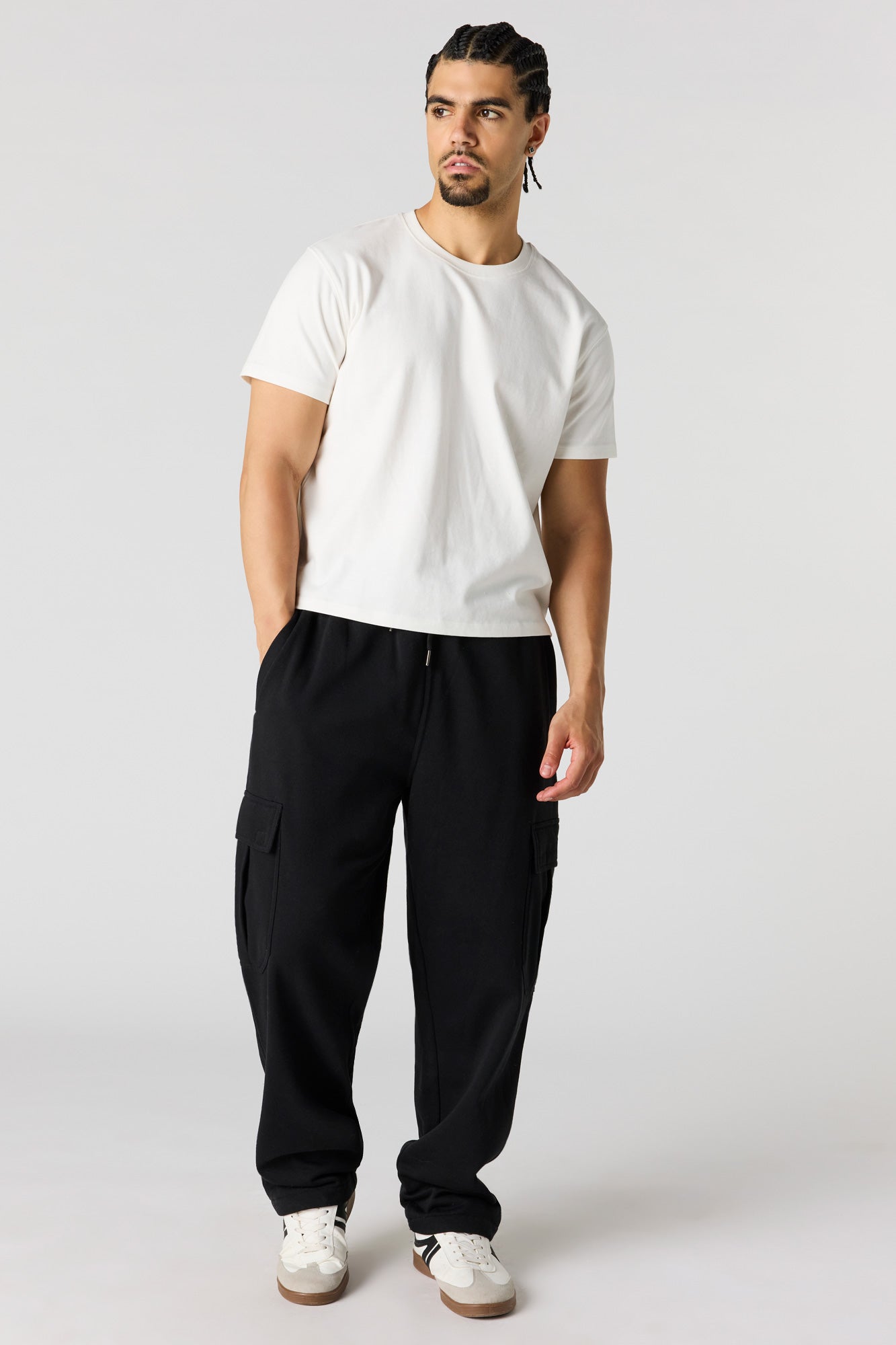 Fleece Baggy Cargo Sweatpant