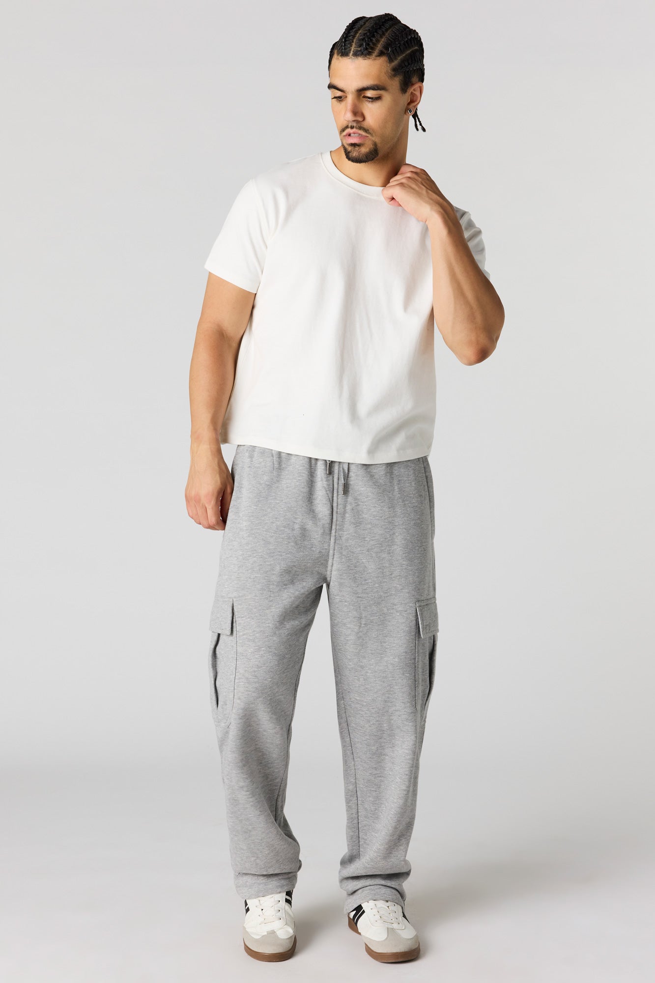 Fleece Baggy Cargo Sweatpant
