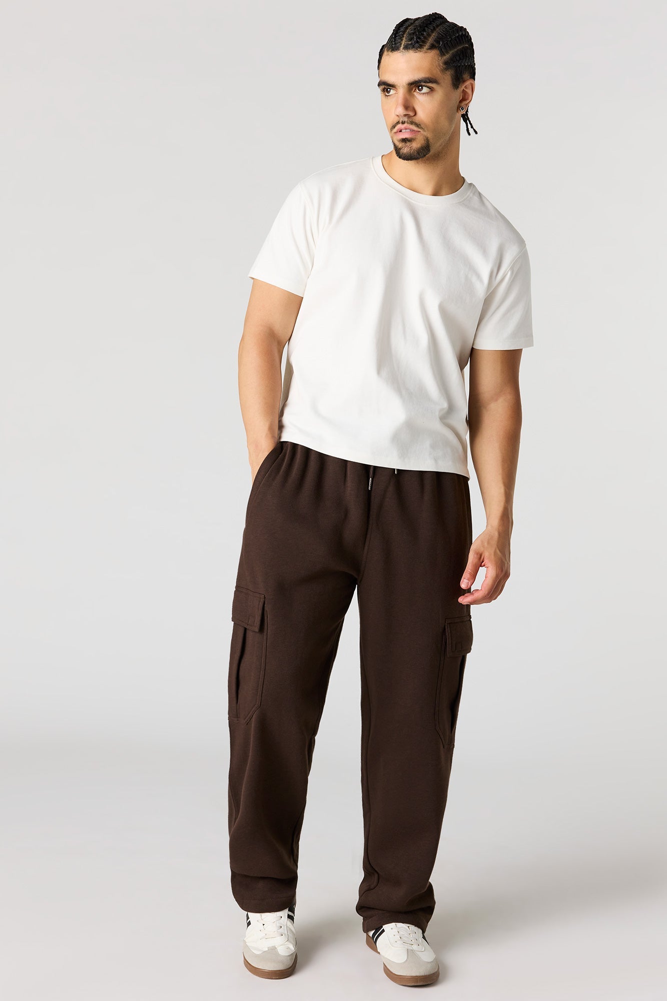 Fleece Baggy Cargo Sweatpant
