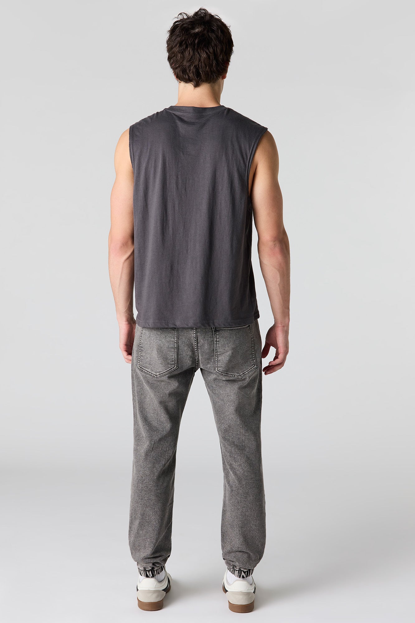 Drawstring Denim Jogger