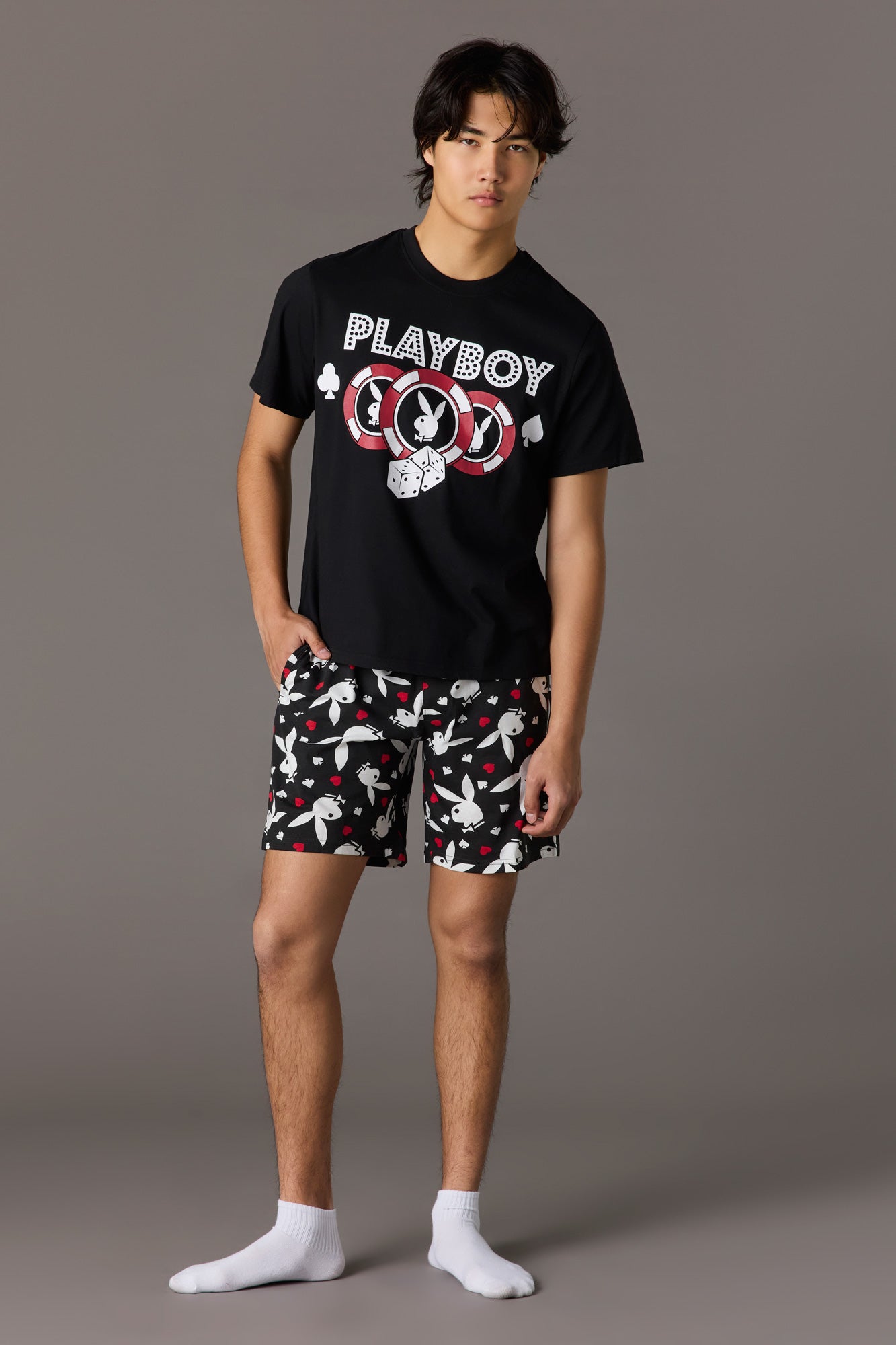 Playboy Graphic Tee & Short Pajama Set