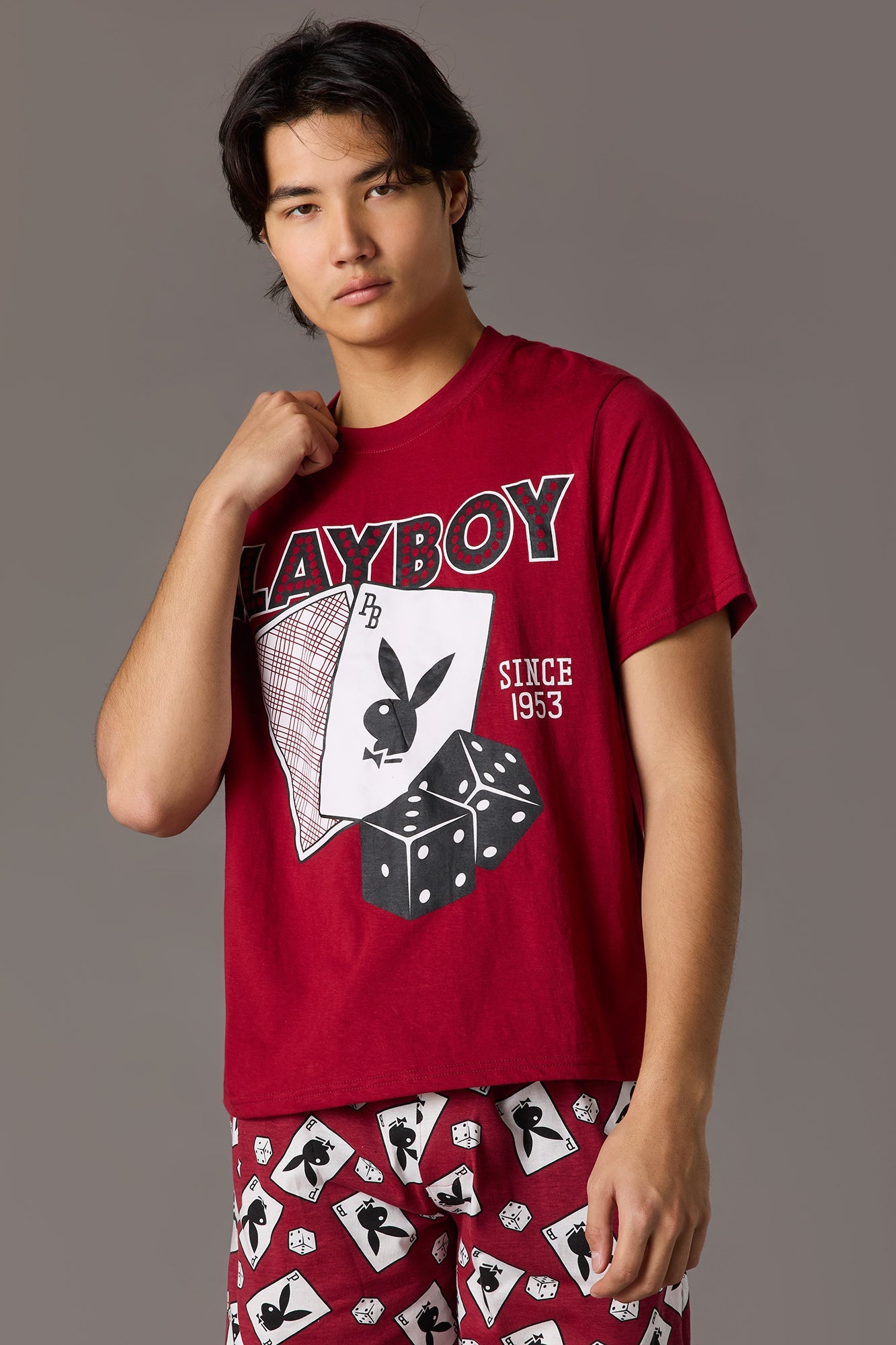 Playboy Graphic Tee & Short Pajama Set