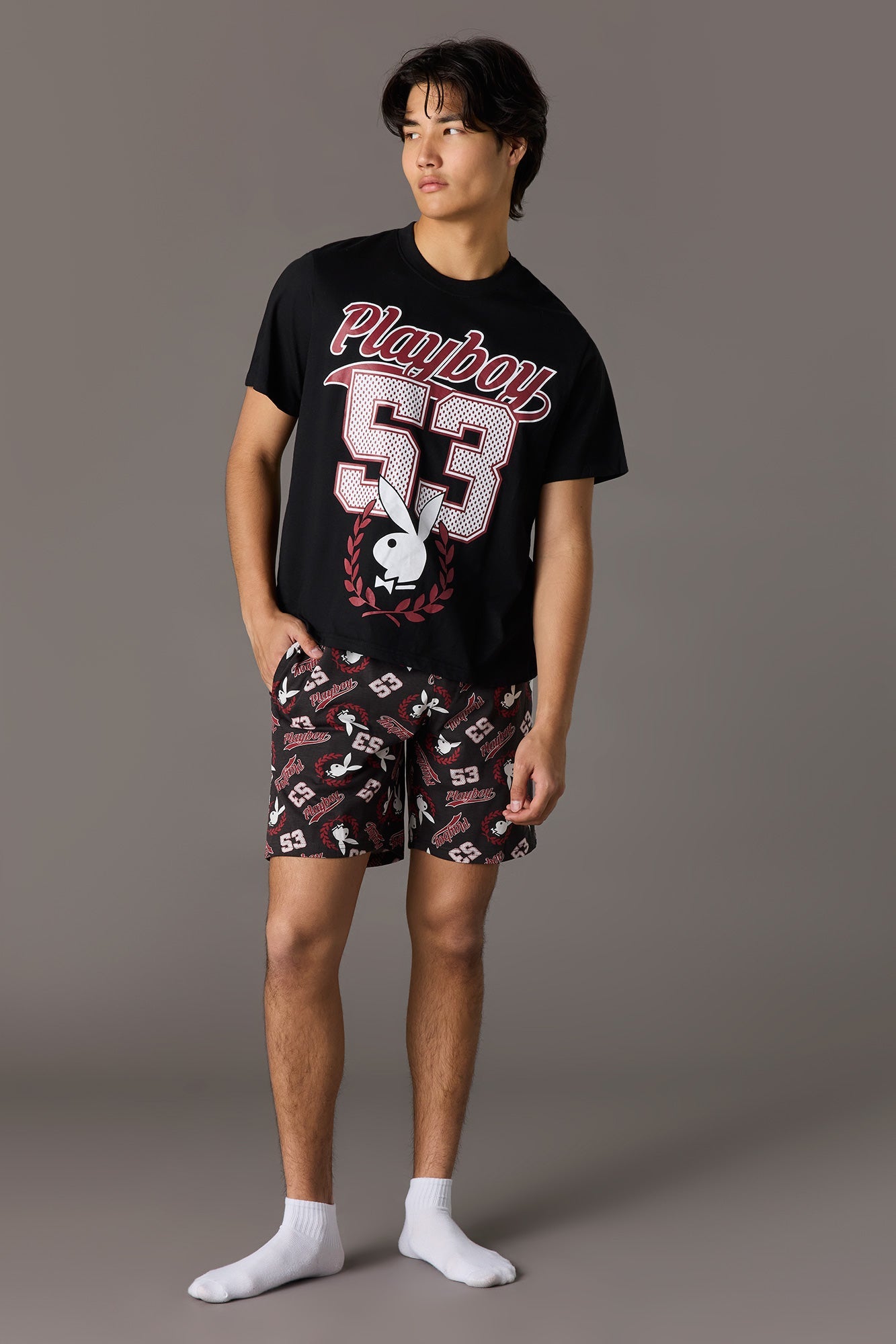 Playboy Graphic Tee & Short Pajama Set