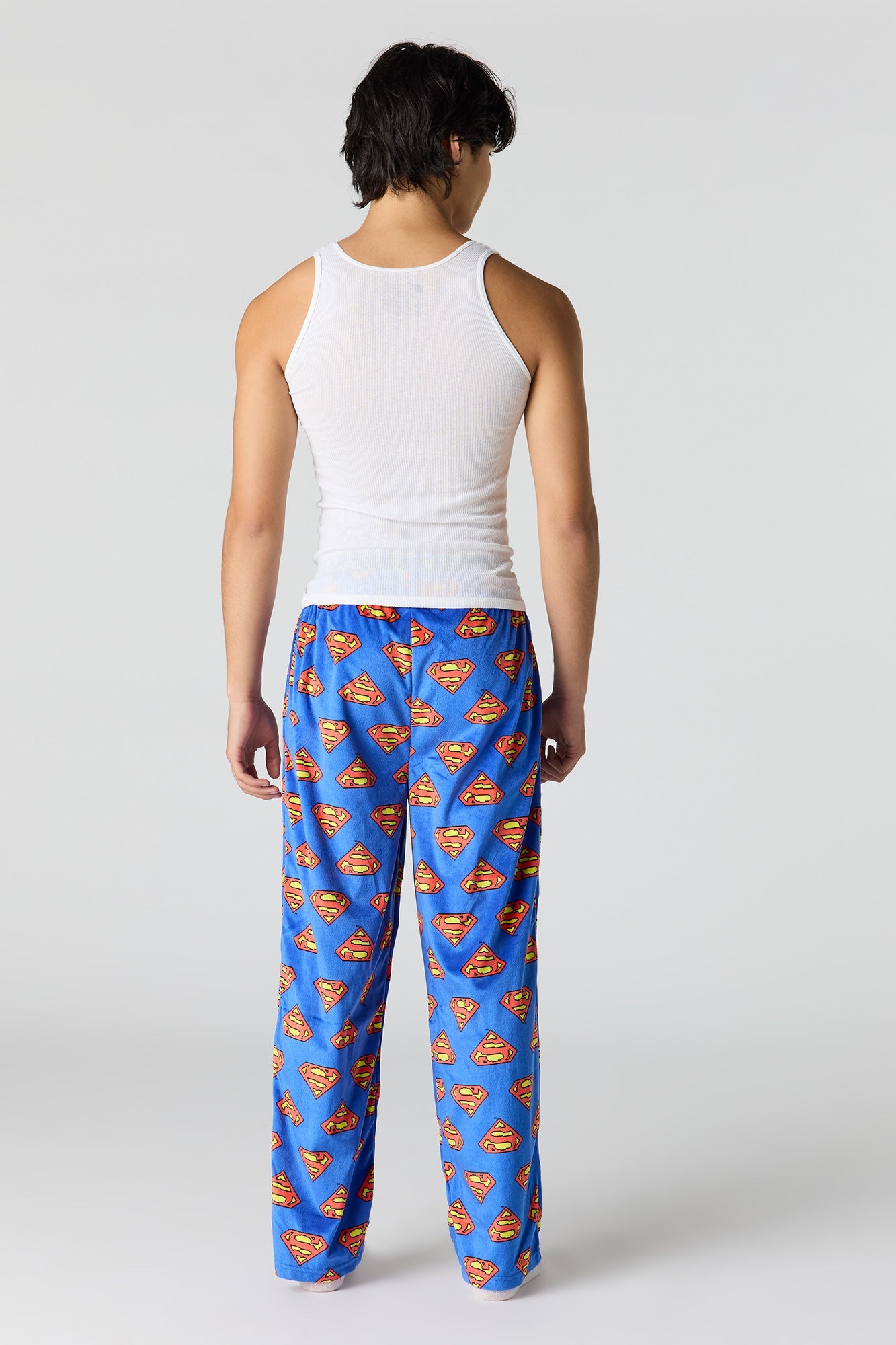 Cartoon Print Plush Pajama Pant