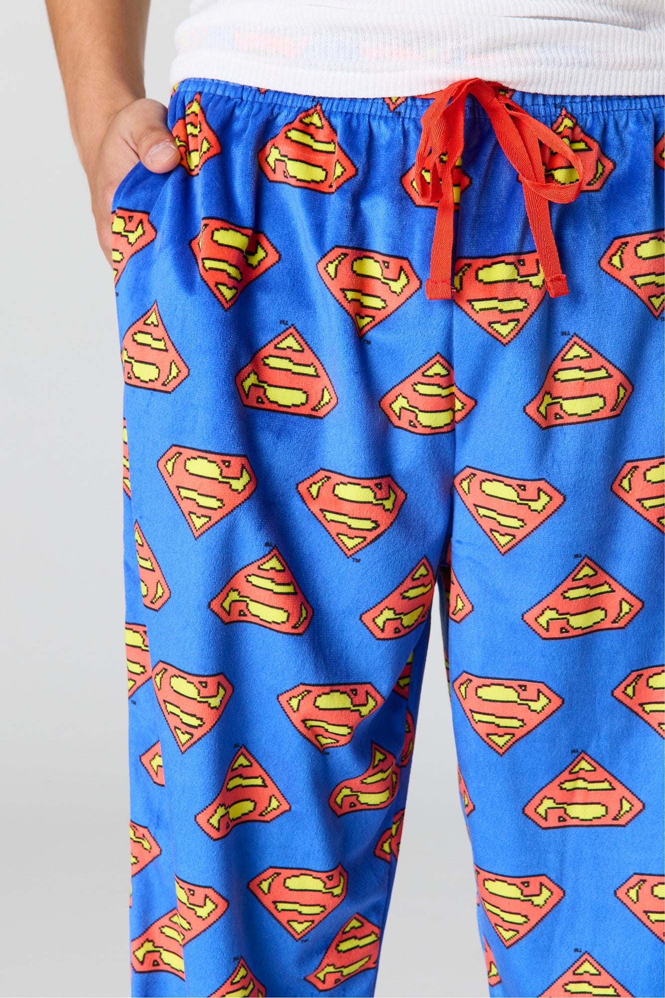 Cartoon Print Plush Pajama Pant