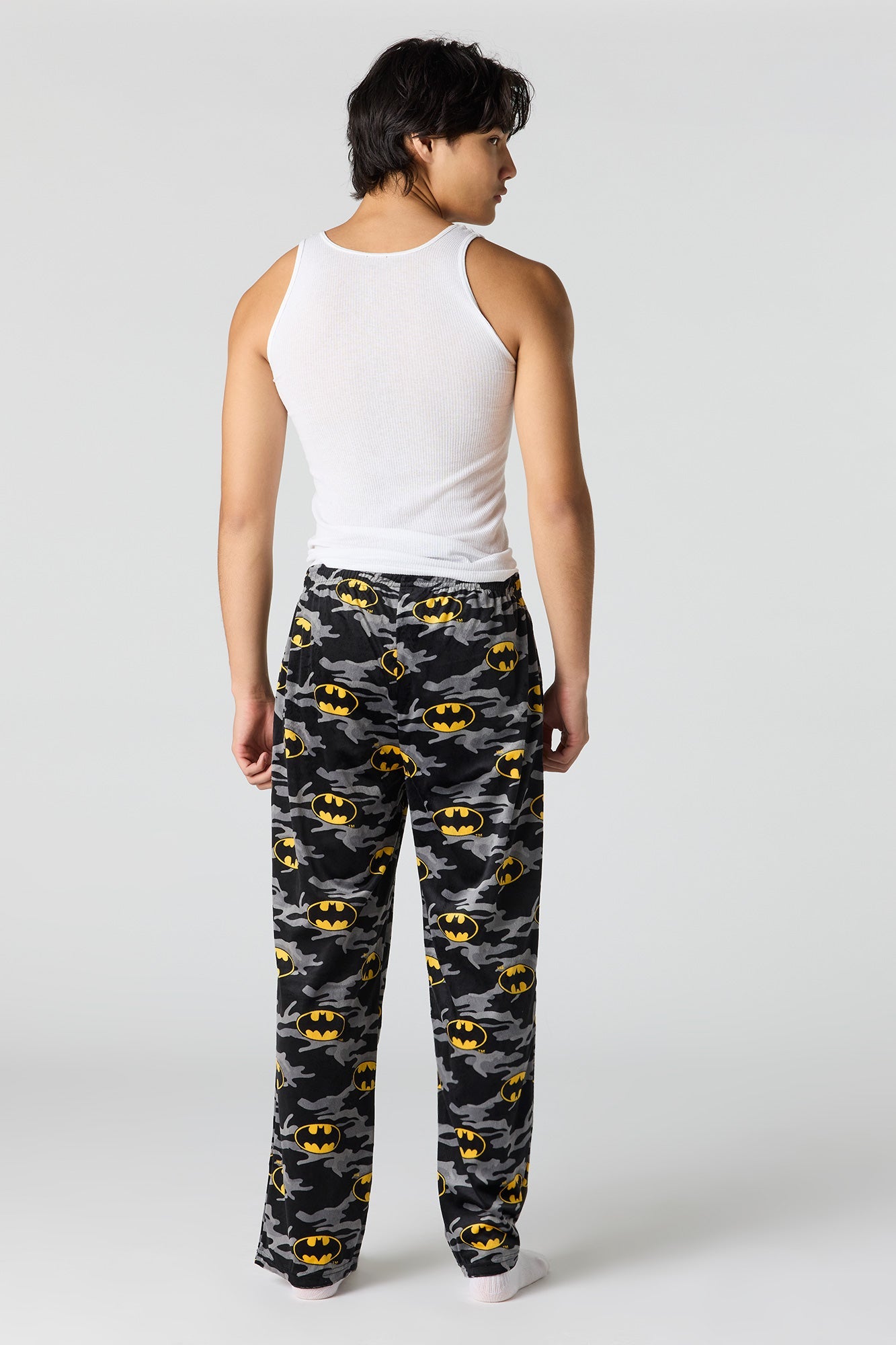 Cartoon Print Plush Pajama Pant