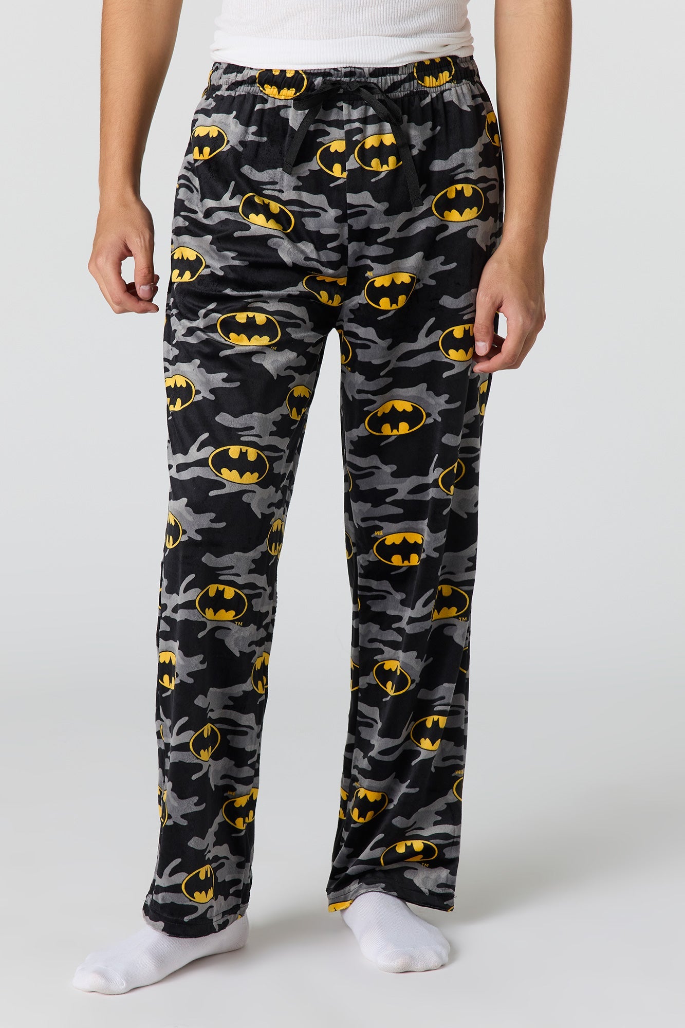 Cartoon Print Plush Pajama Pant