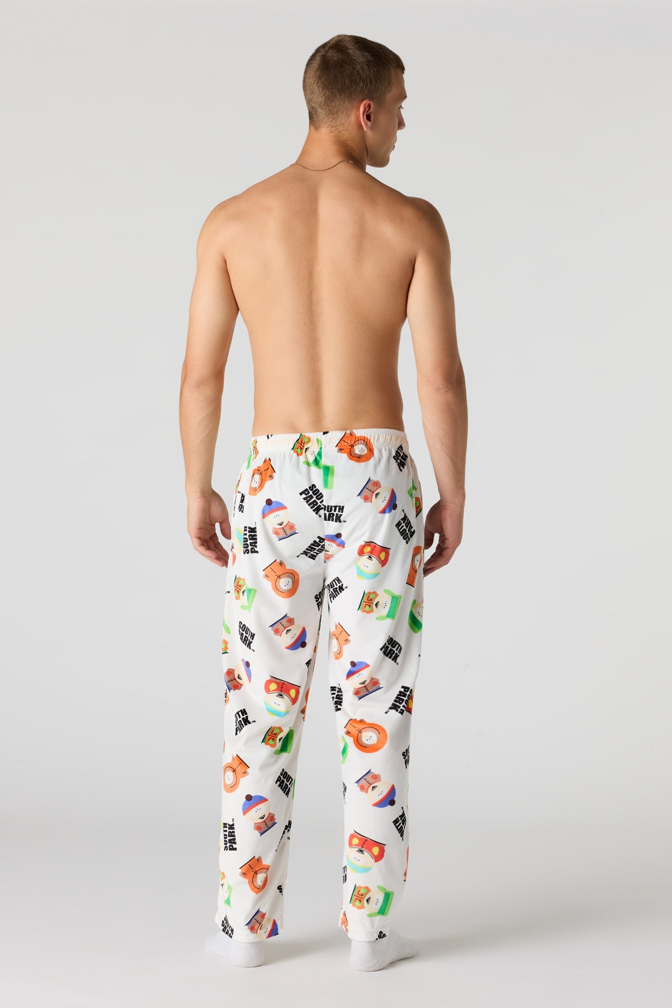 Plush Cartoon Print Pajama Pant