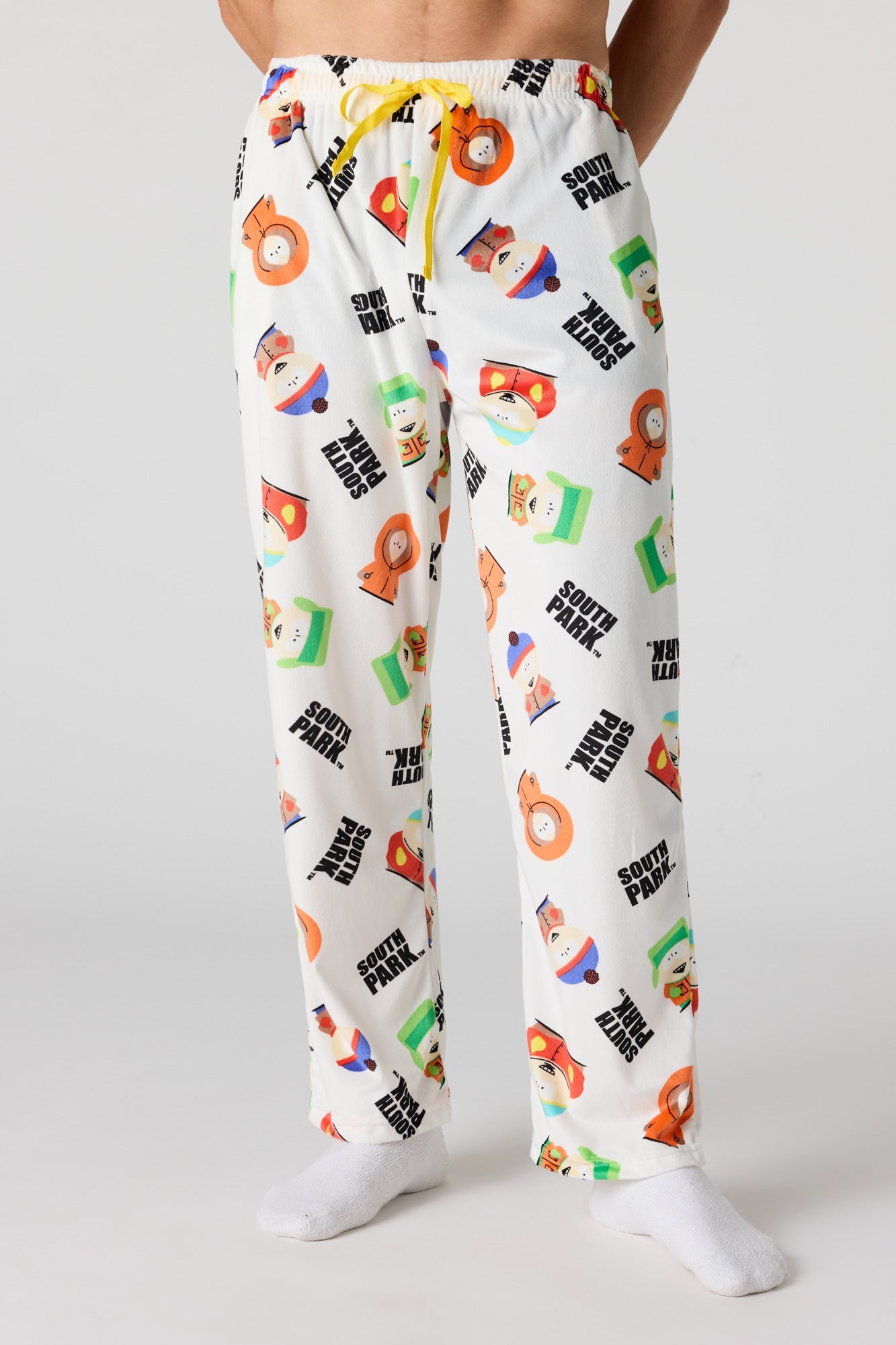 Plush Cartoon Print Pajama Pant