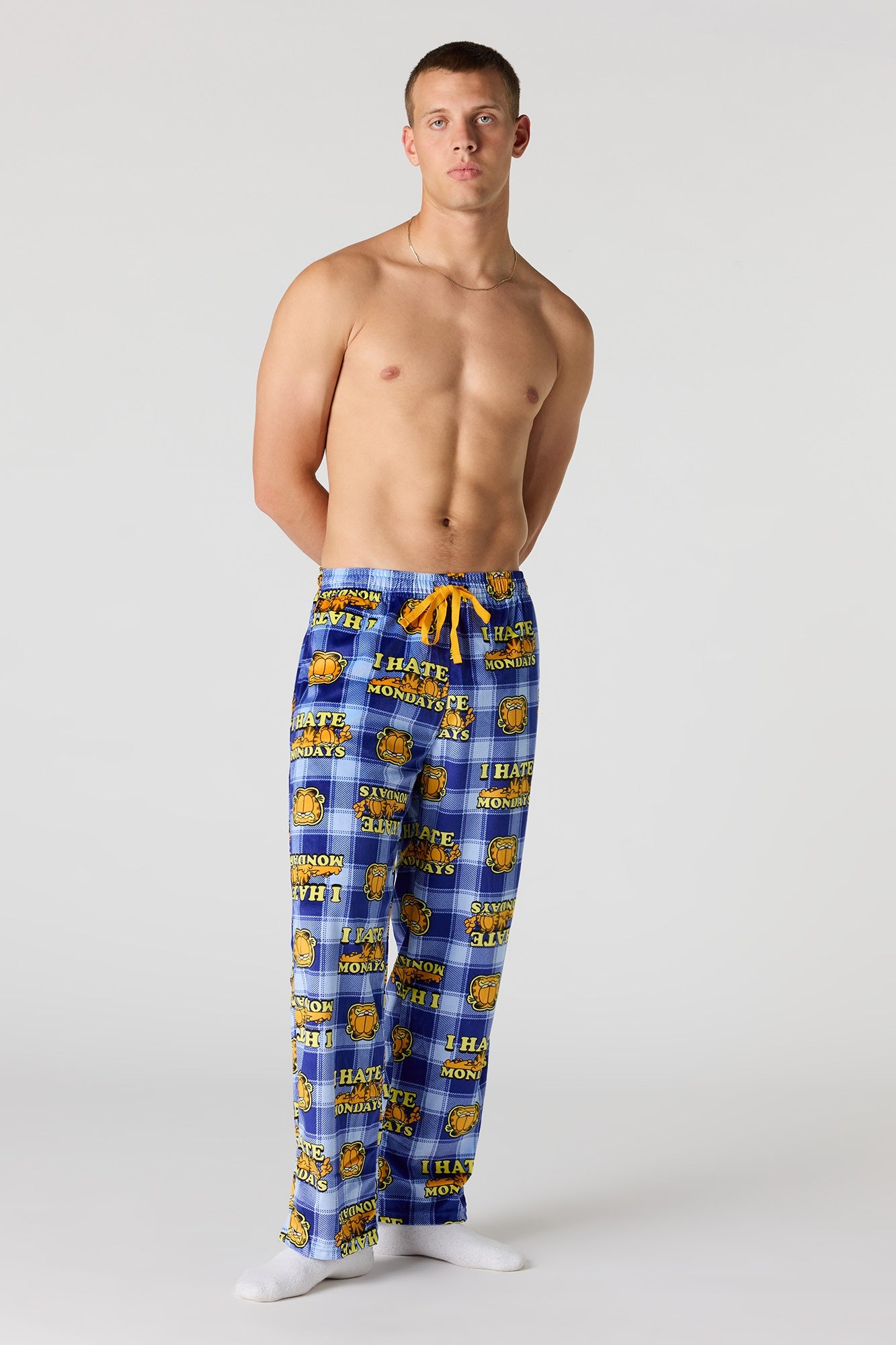 Plush Cartoon Print Pajama Pant