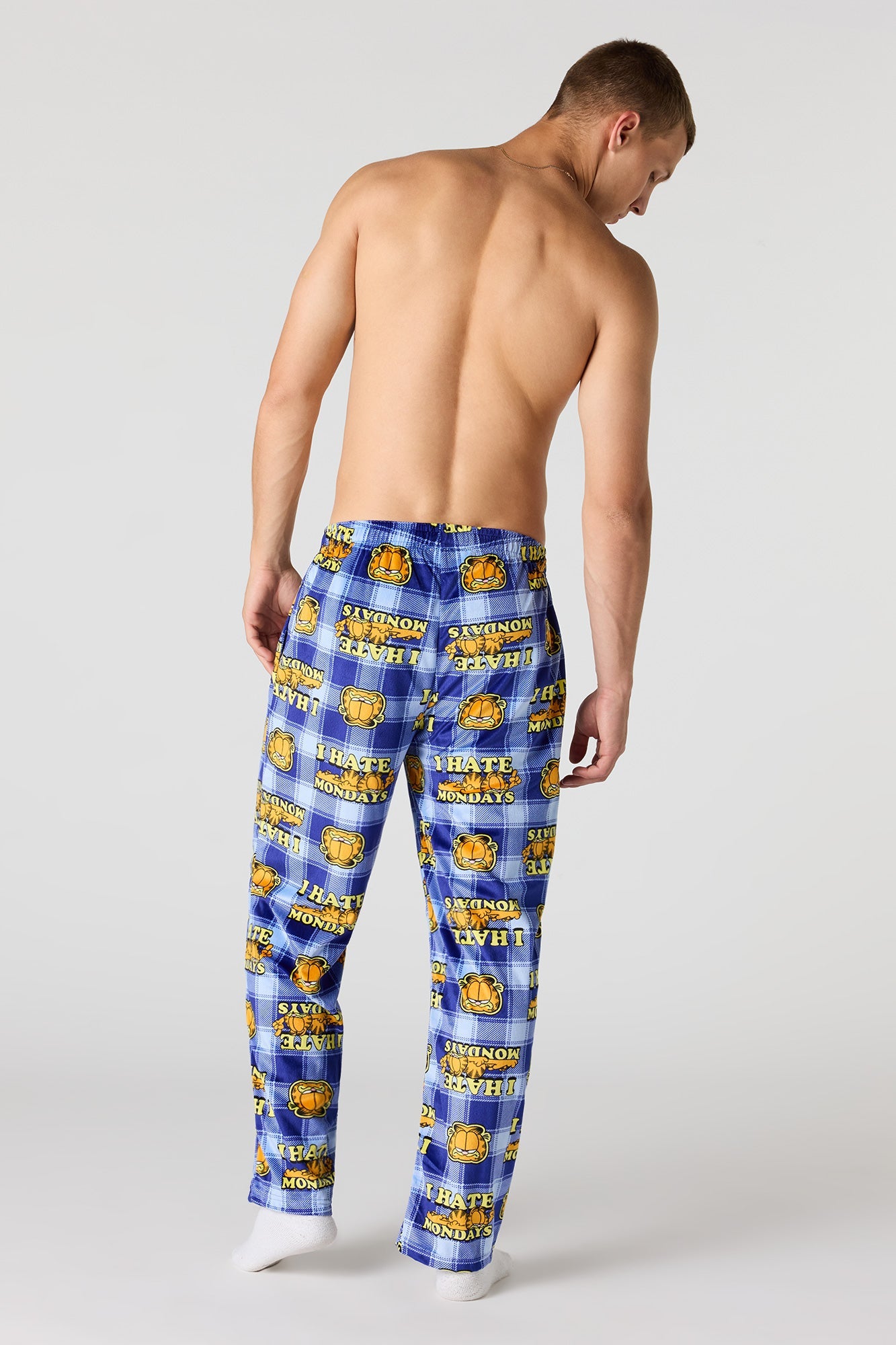 Plush Cartoon Print Pajama Pant