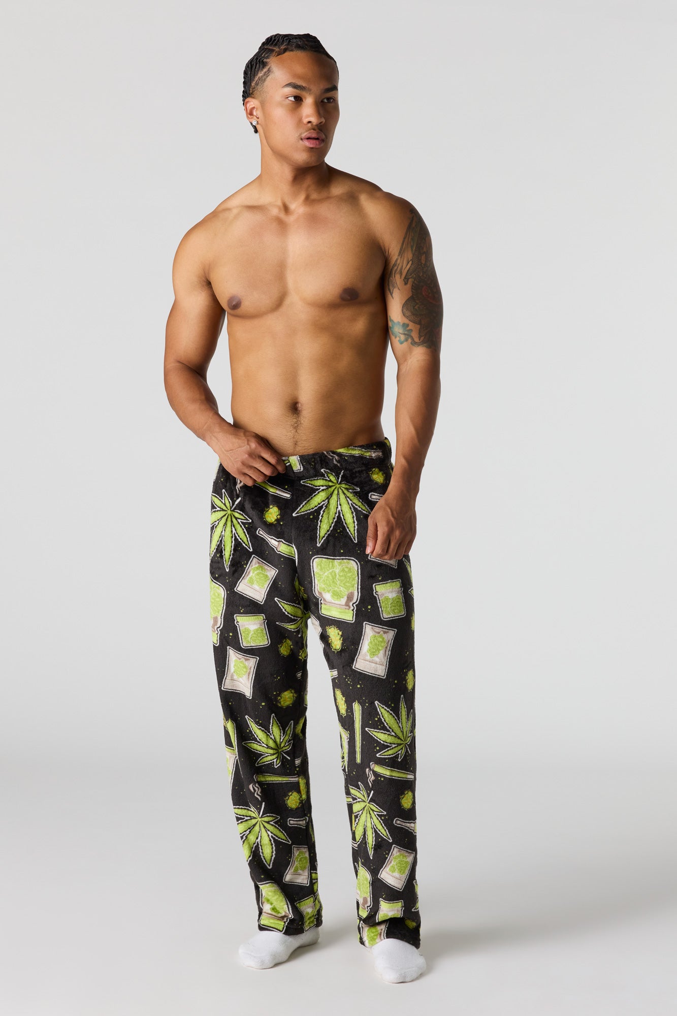 Plush Printed Pajama Pant