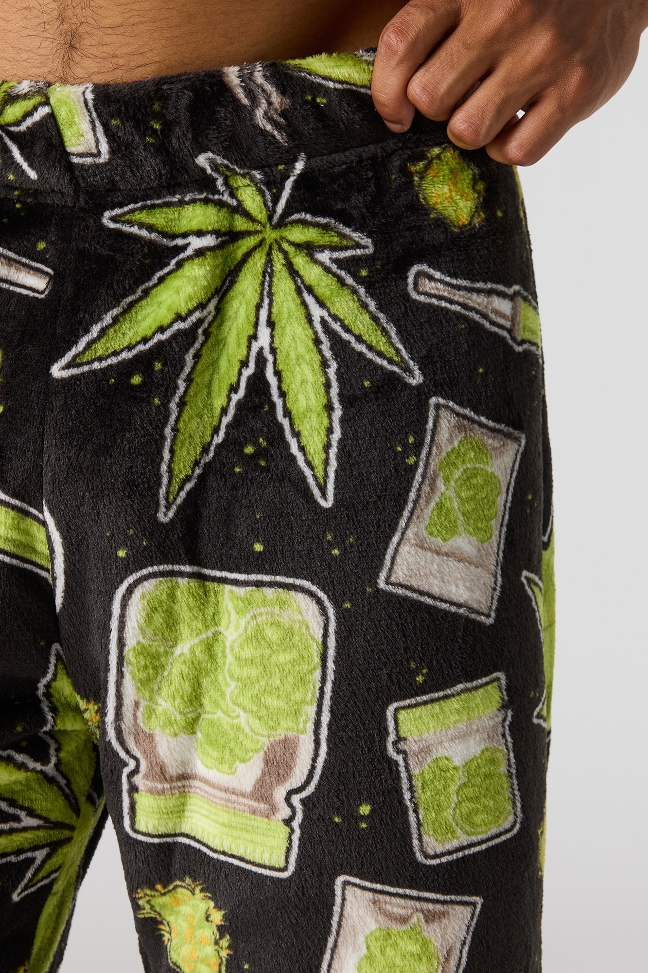 Plush Printed Pajama Pant