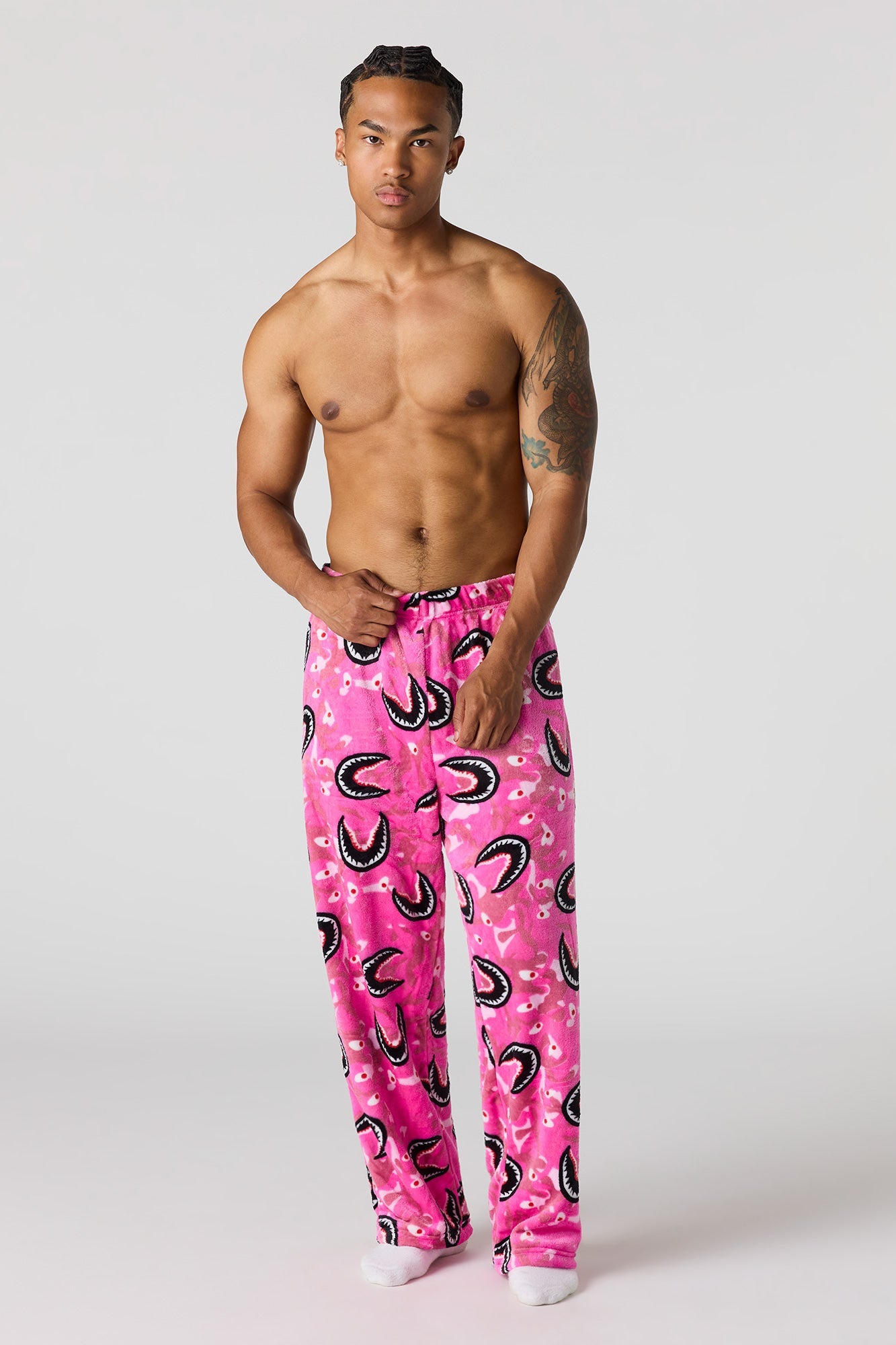 Plush Printed Pajama Pant