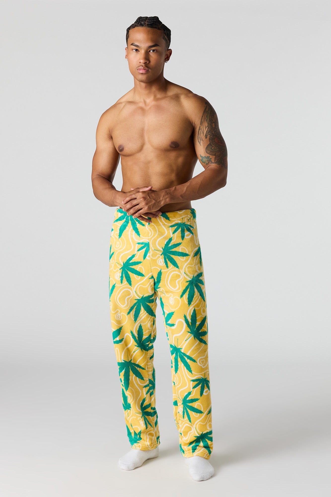 Plush Printed Pajama Pant