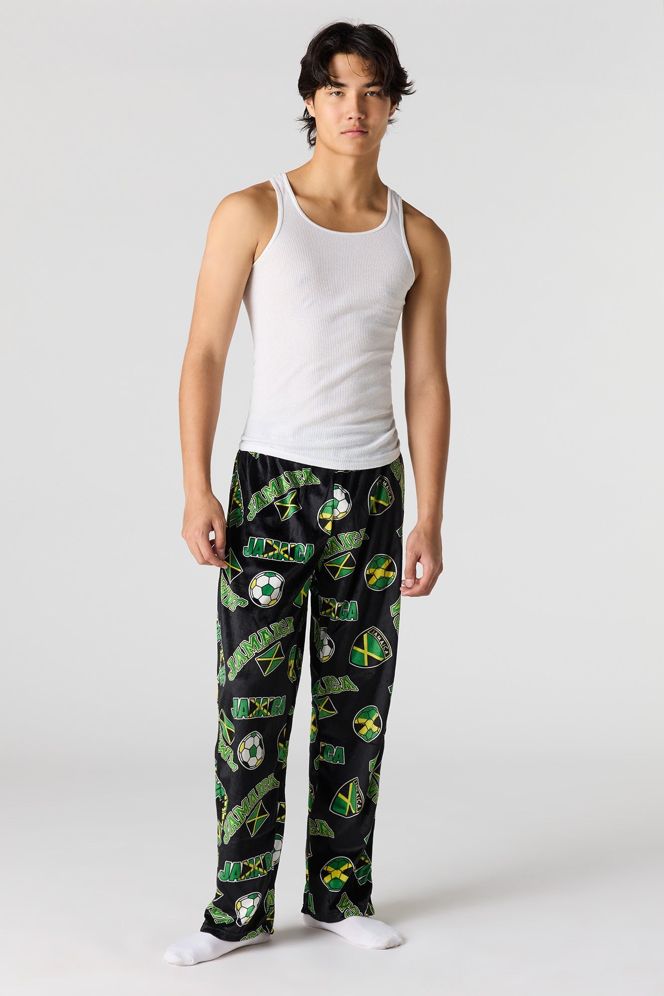 Jamaica Print Plush Pajama Pant