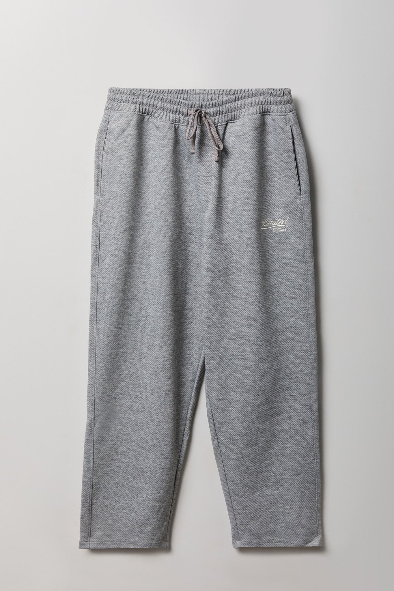 Textured Embroidered Sweatpant