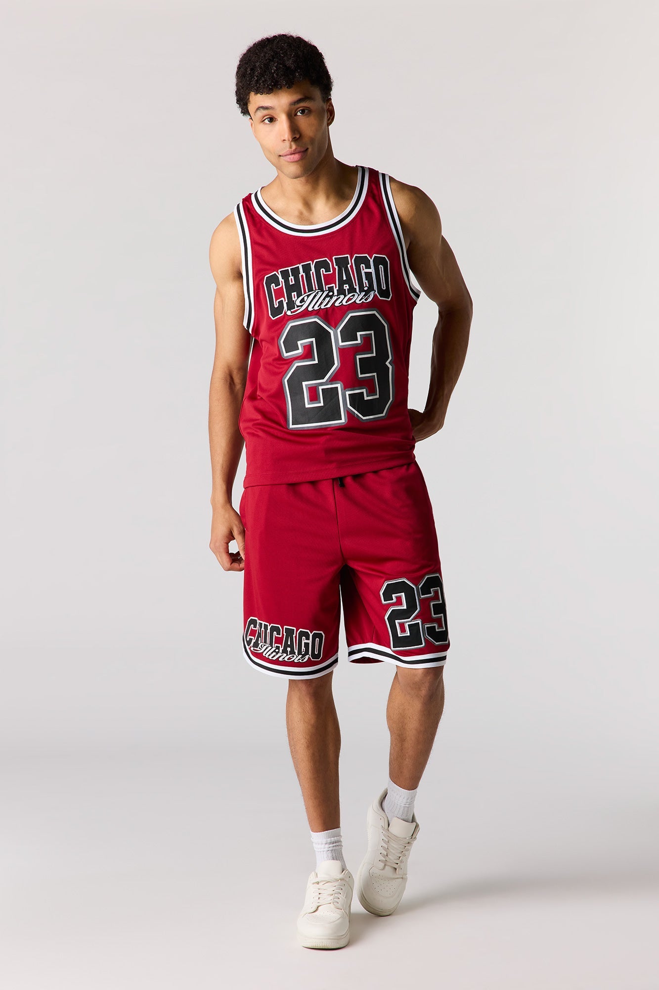 Graphic Mesh Short