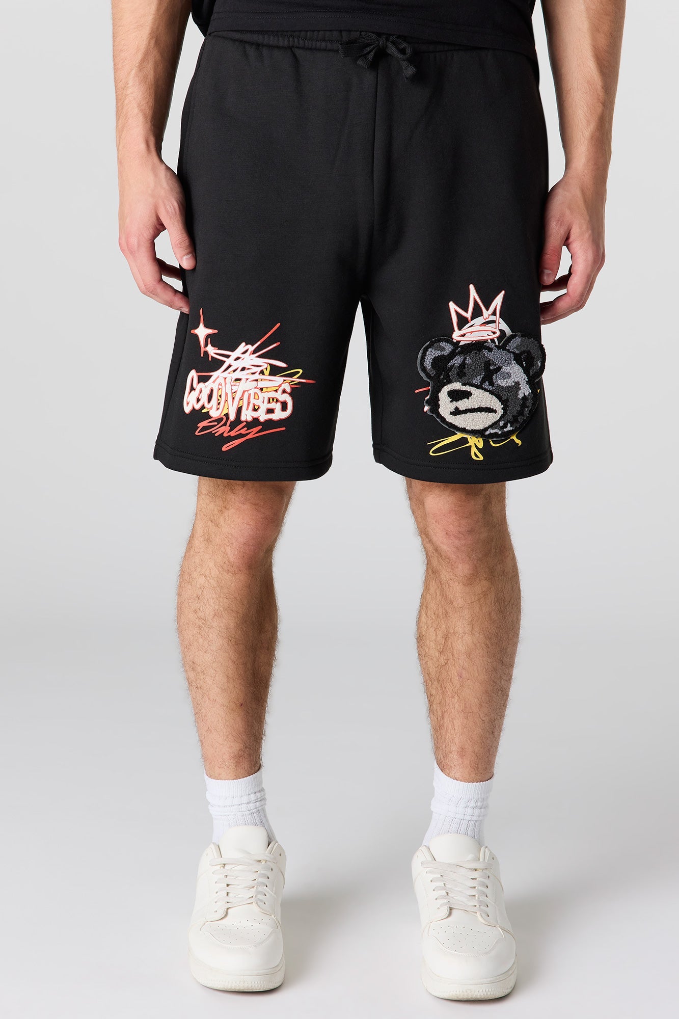 Graphic Fleece Short