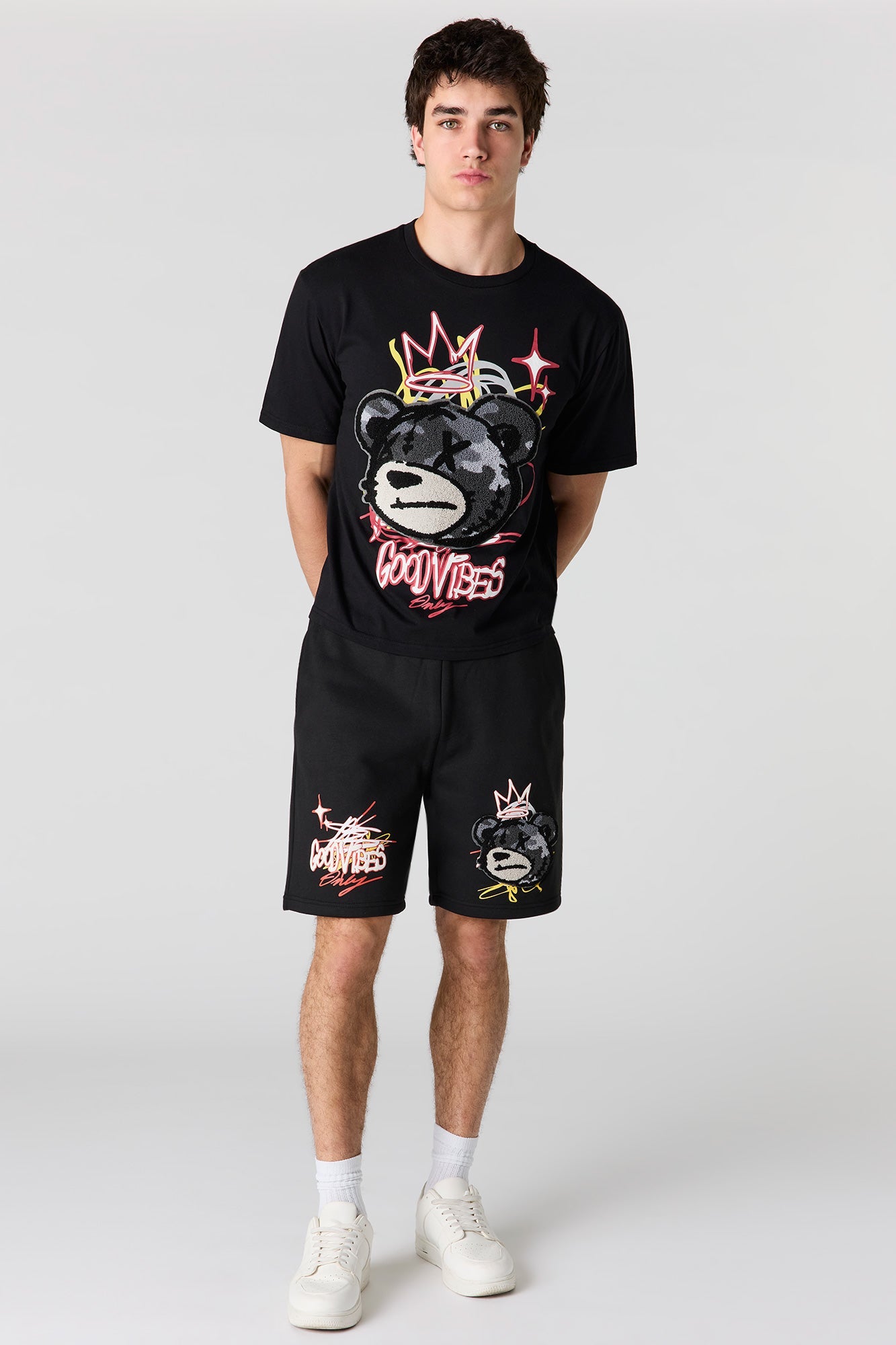 Graphic Fleece Short