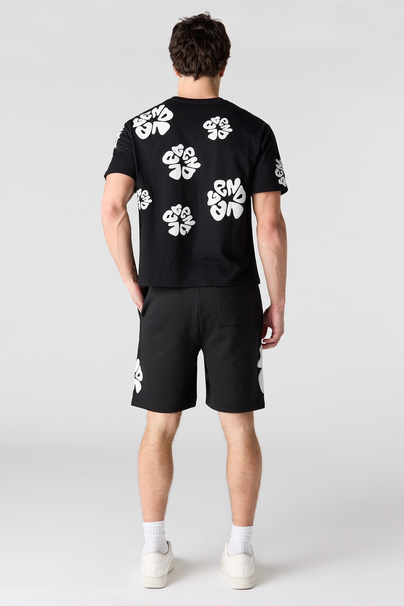 Graphic Fleece Short