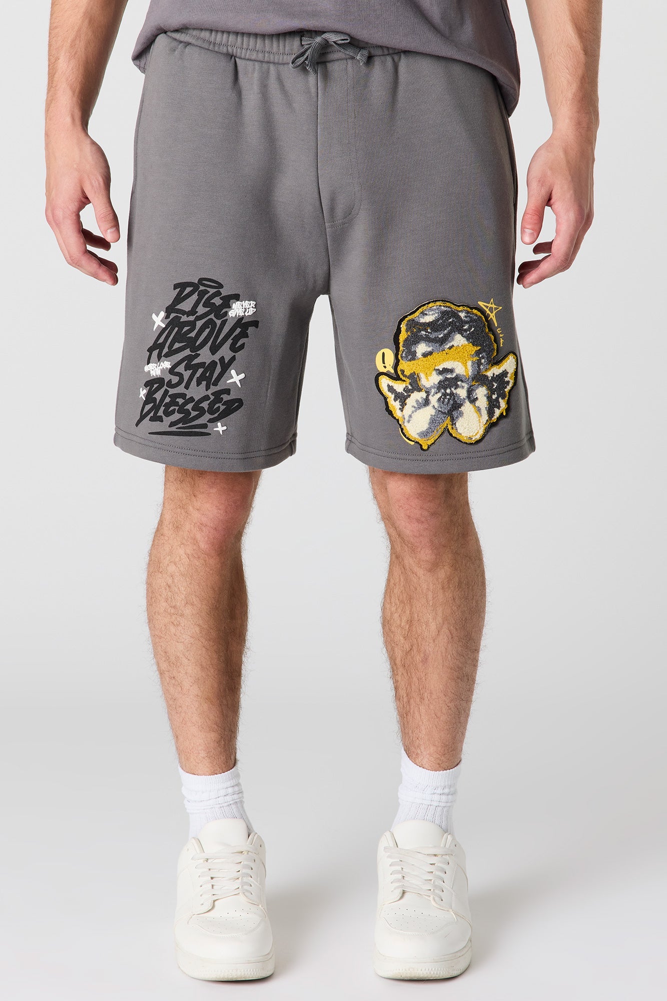 Graphic Fleece Short