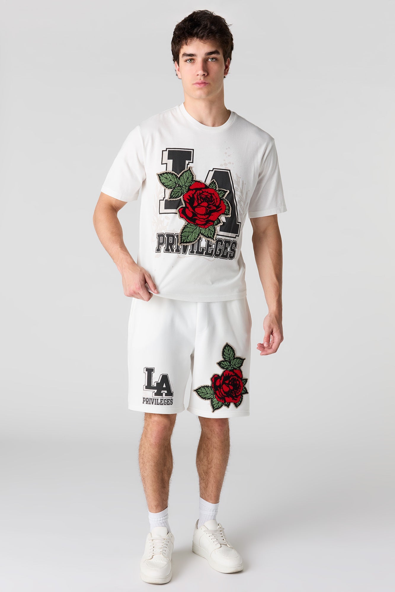 Graphic Fleece Short