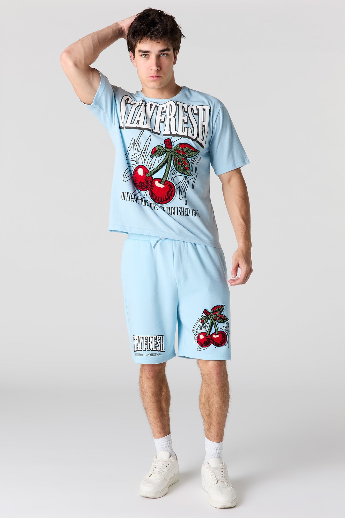 Graphic Fleece Short
