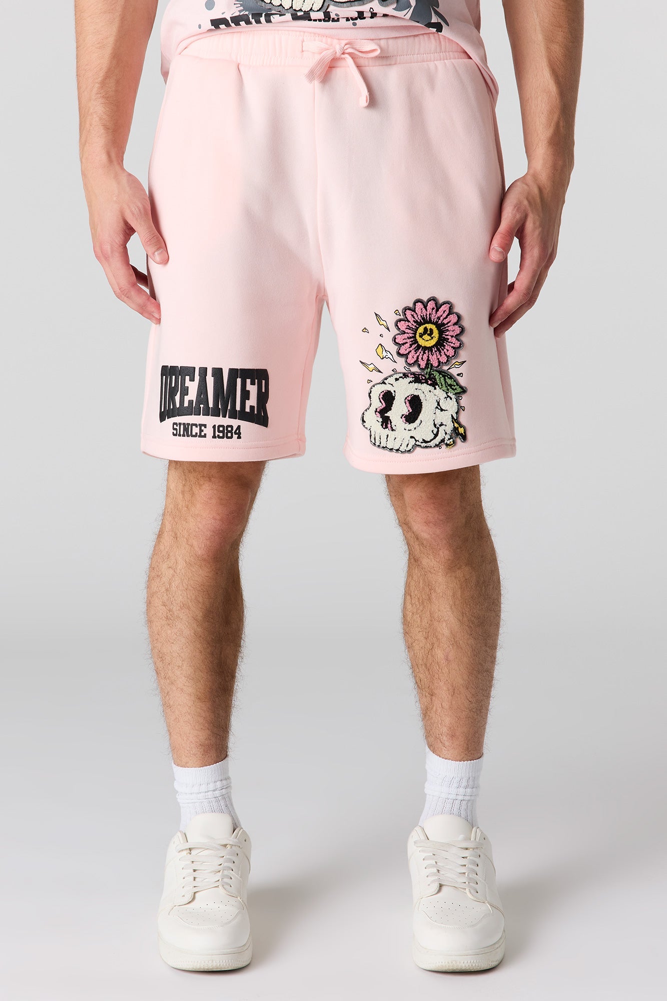 Graphic Fleece Short