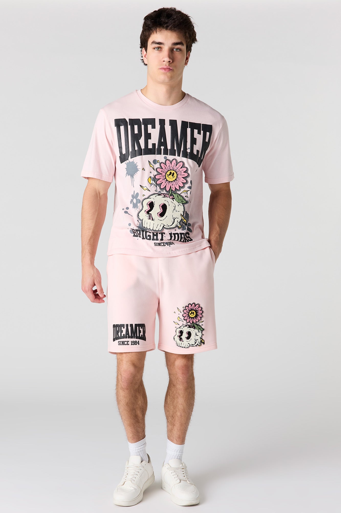 Graphic Fleece Short