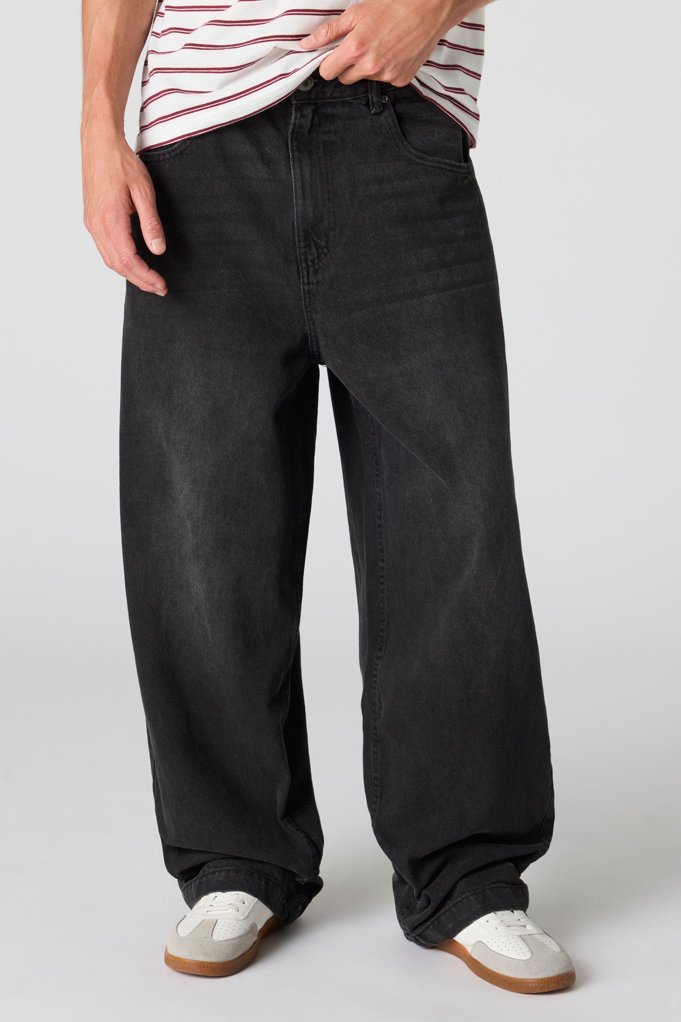 Super Baggy Washed Black Jean