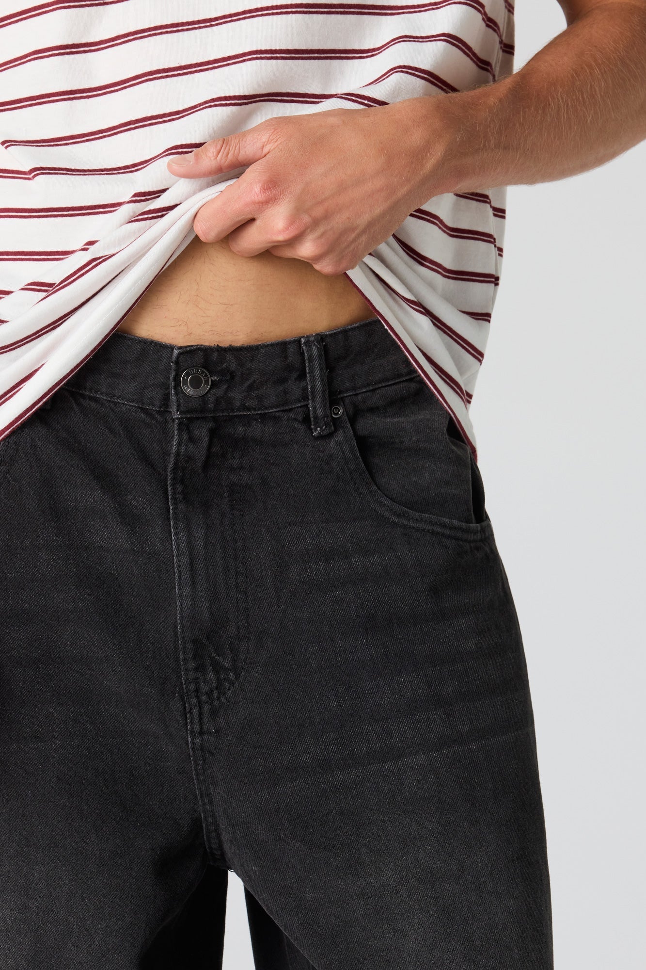 Super Baggy Washed Black Jean