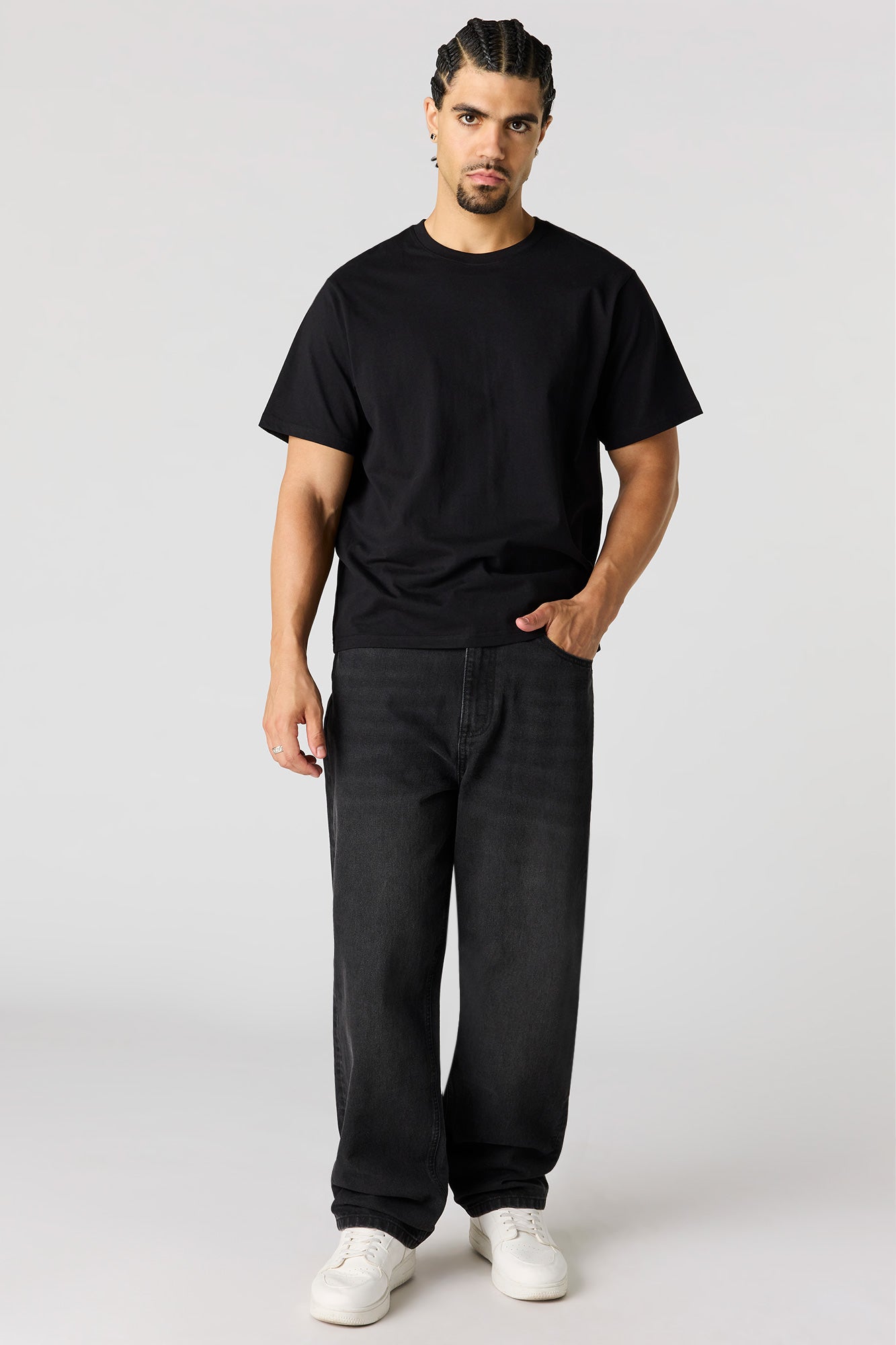 Baggy Washed Black Jean