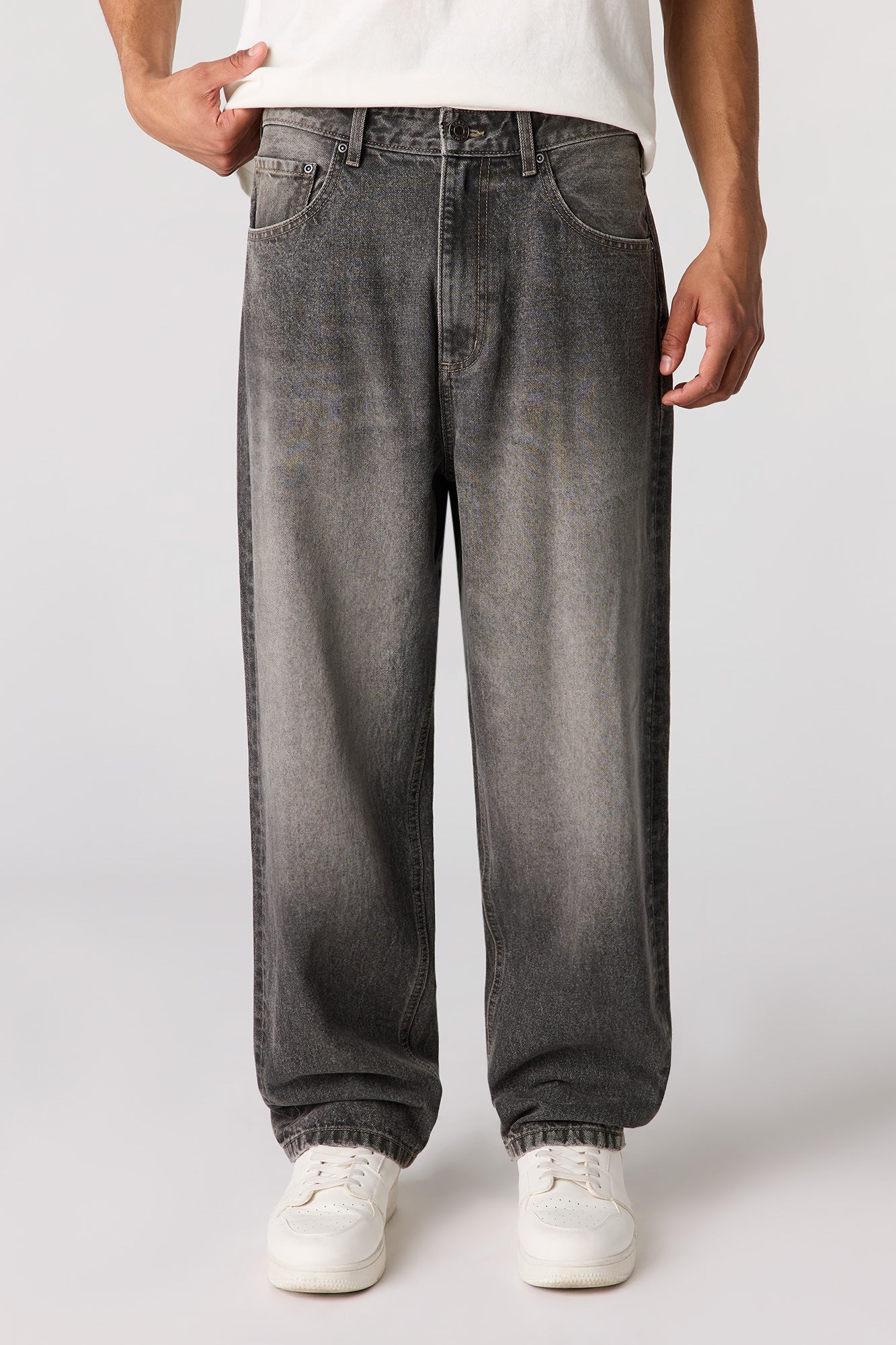 Baggy Washed Black Jean