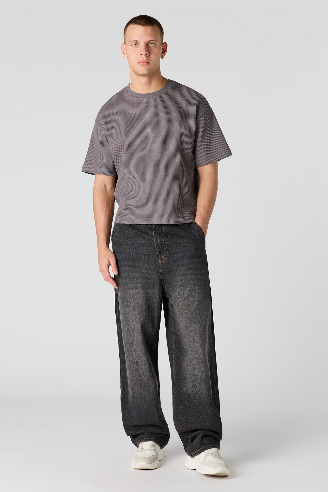Textured Boxy T-Shirt