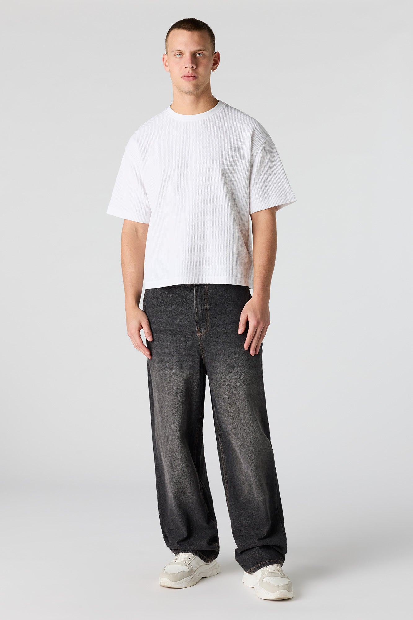 Textured Boxy T-Shirt