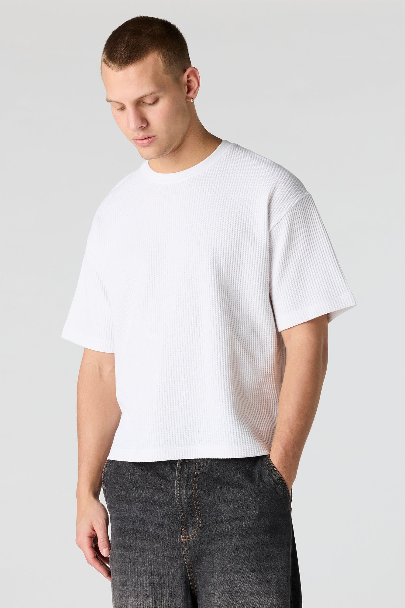 Textured Boxy T-Shirt